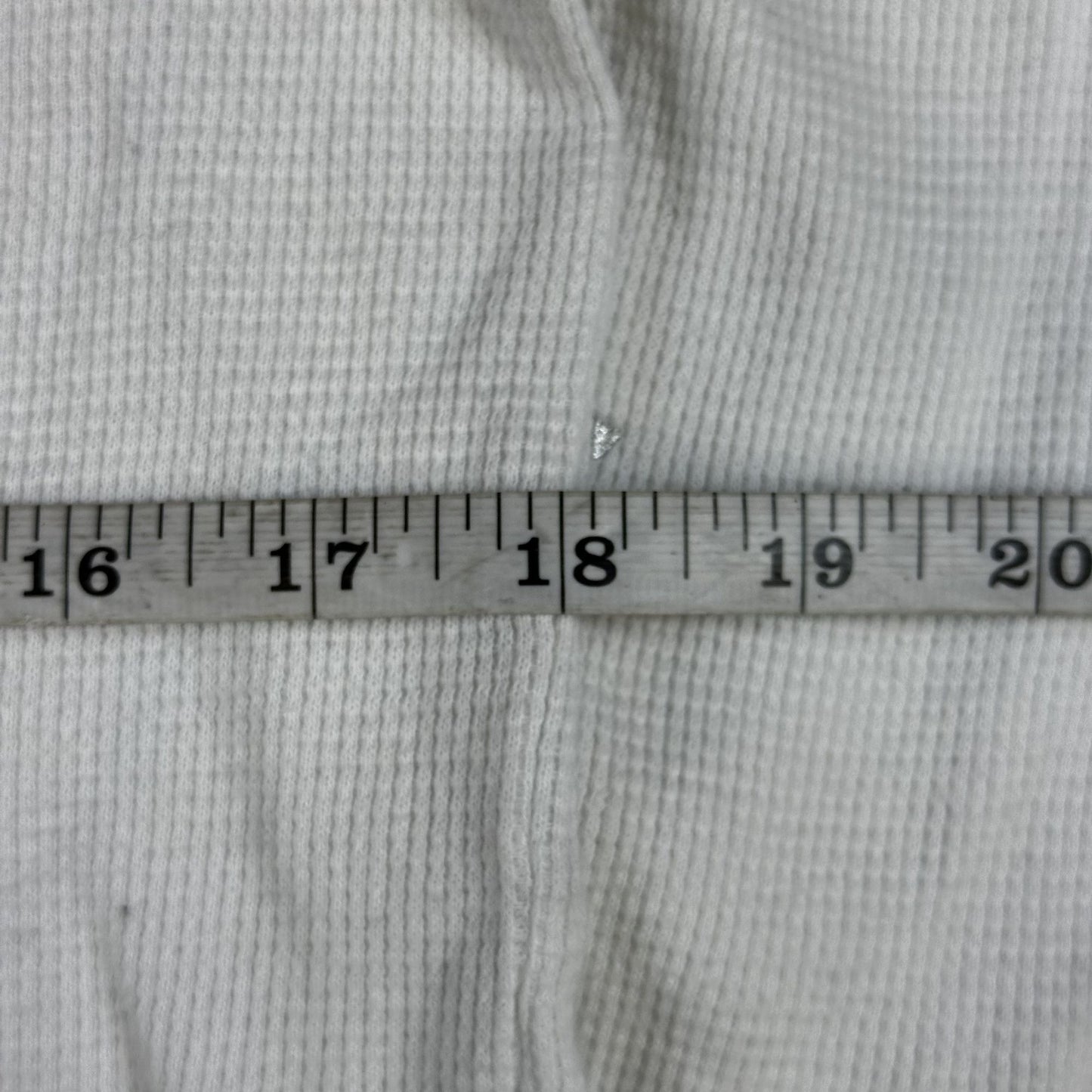 Harley-Davidson Womens White Waffle Knit Hooded Henley XL 100% Cotton Made In China