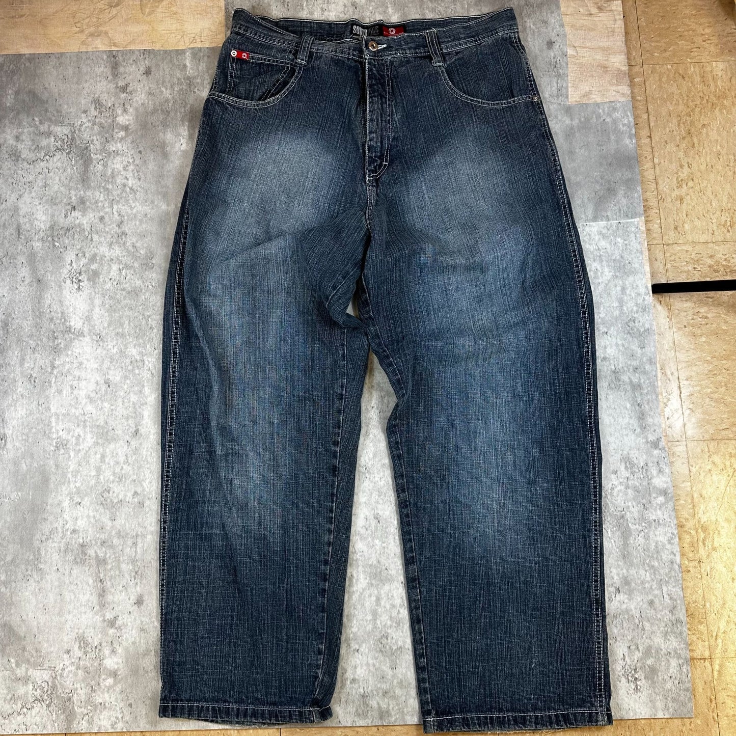 Southpole Denim Jeans 38 Relaxed Fit Straight Leg Men’s Blue Medium Wash Casual