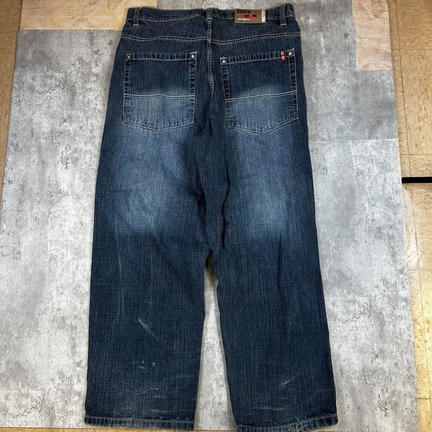 Southpole Denim Jeans 38 Relaxed Fit Straight Leg Men’s Blue Medium Wash Casual