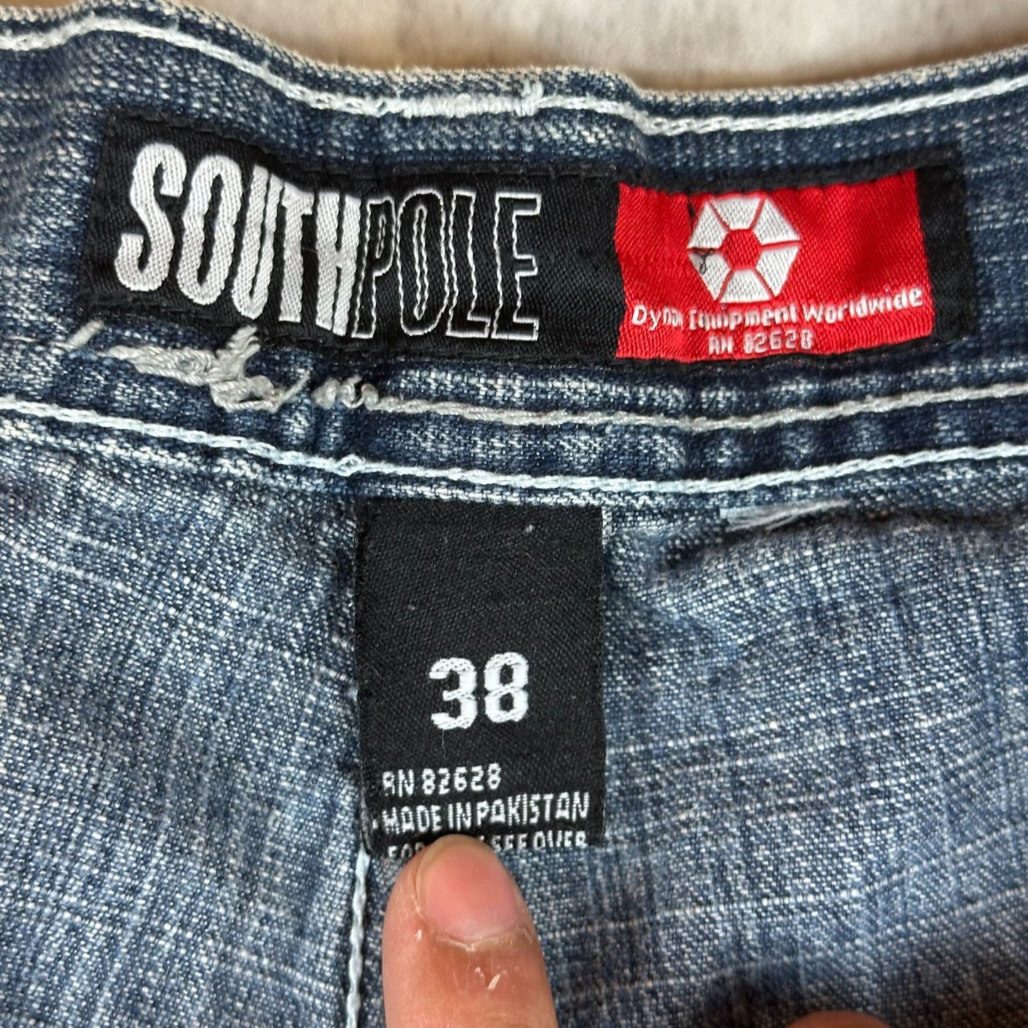 Southpole Denim Jeans 38 Relaxed Fit Straight Leg Men’s Blue Medium Wash Casual