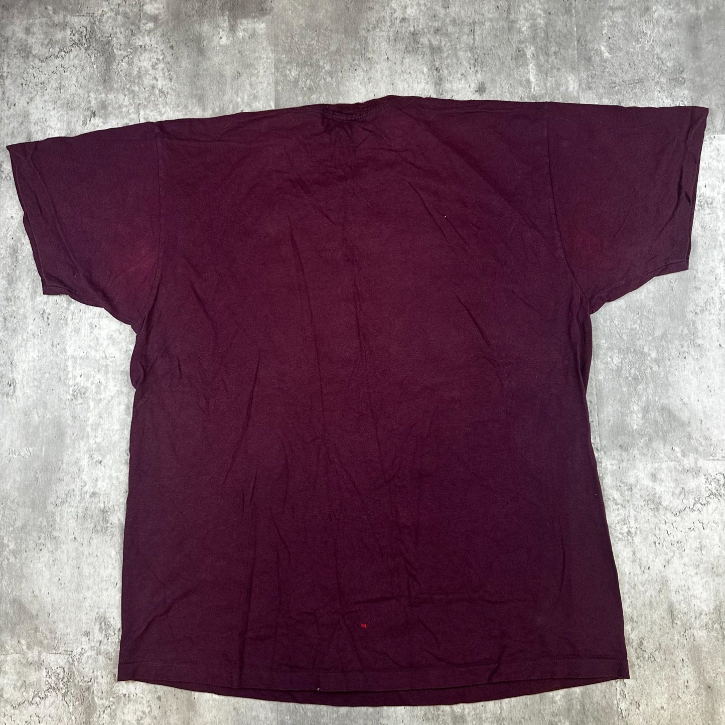 Vintage 3D Emblem XL Maroon T-Shirt Ride With The Wind Eagle Graphic Made In USA