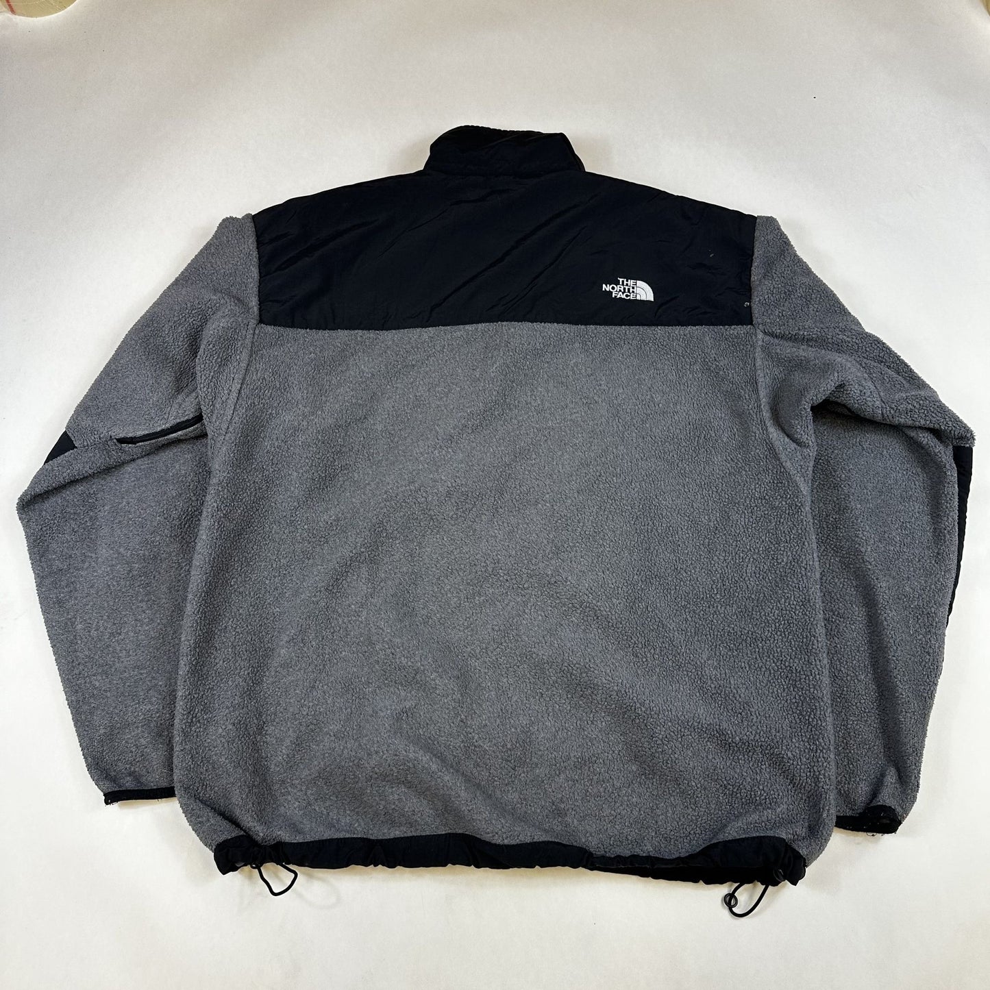 The North Face Mens Gray & Black Fleece Full-Zip Jacket L/G