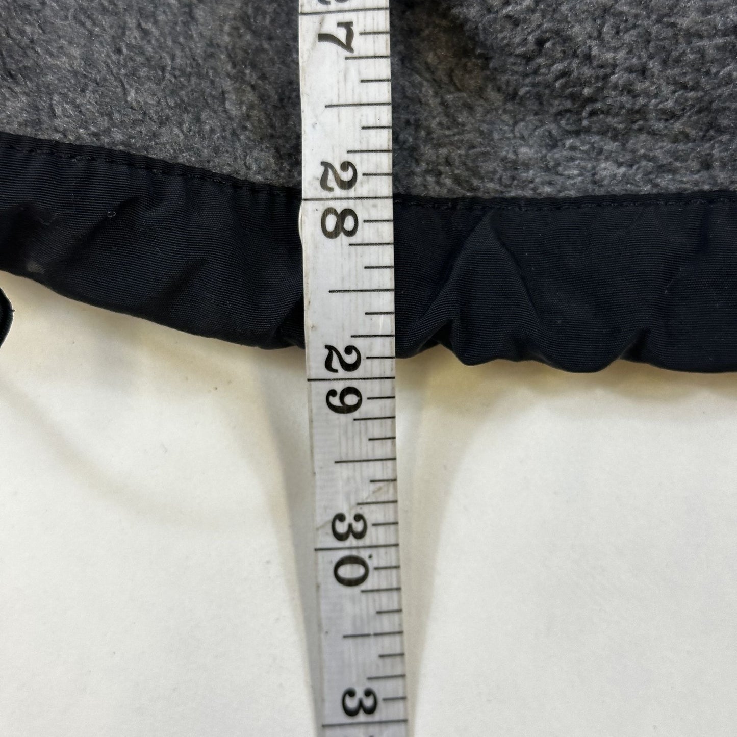 The North Face Mens Gray & Black Fleece Full-Zip Jacket L/G
