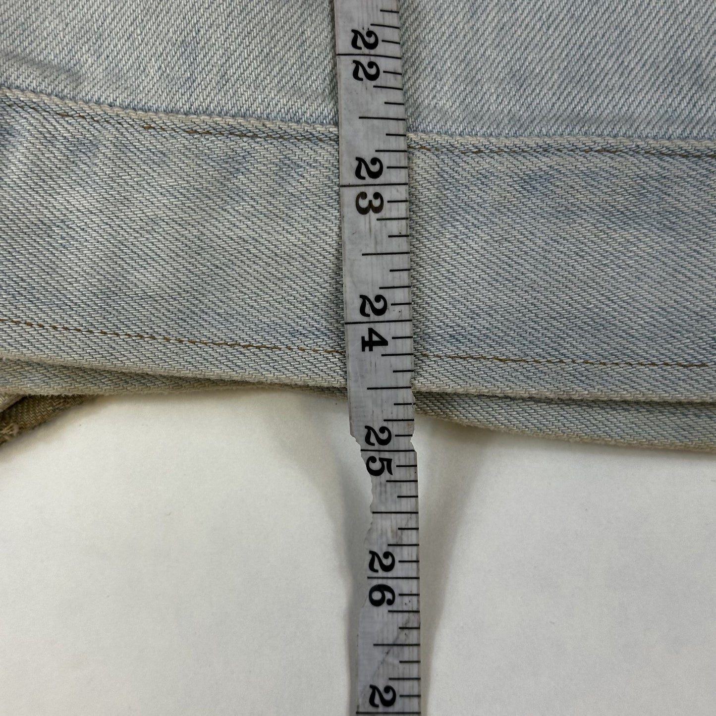 Polo Ralph Lauren Authentic Light Wash Denim Jacket With Corduroy Collar - Made In USA