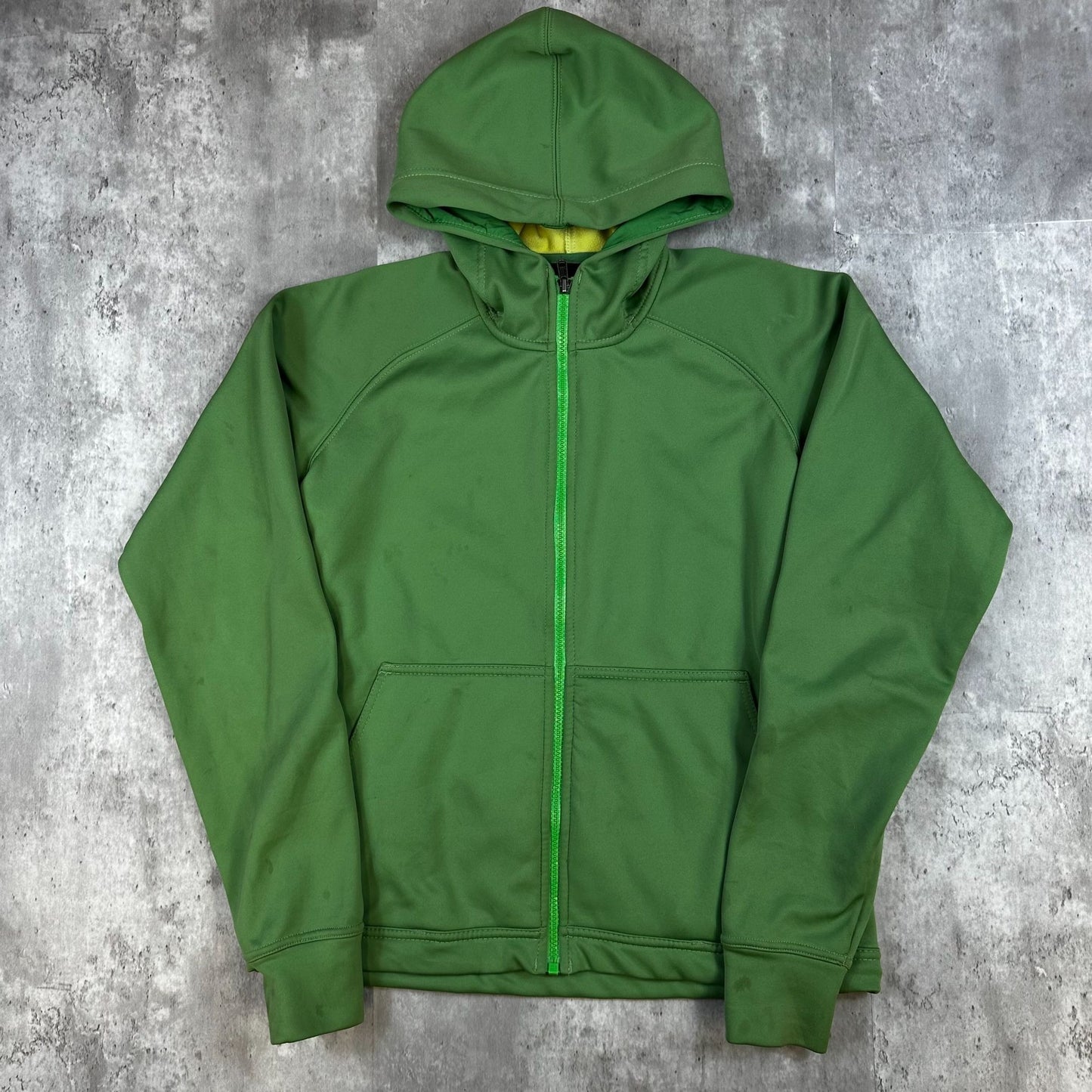 Patagonia Womens S Green Hooded Full-Zip Jacket 100% Polyester Casual Outdoor Wear