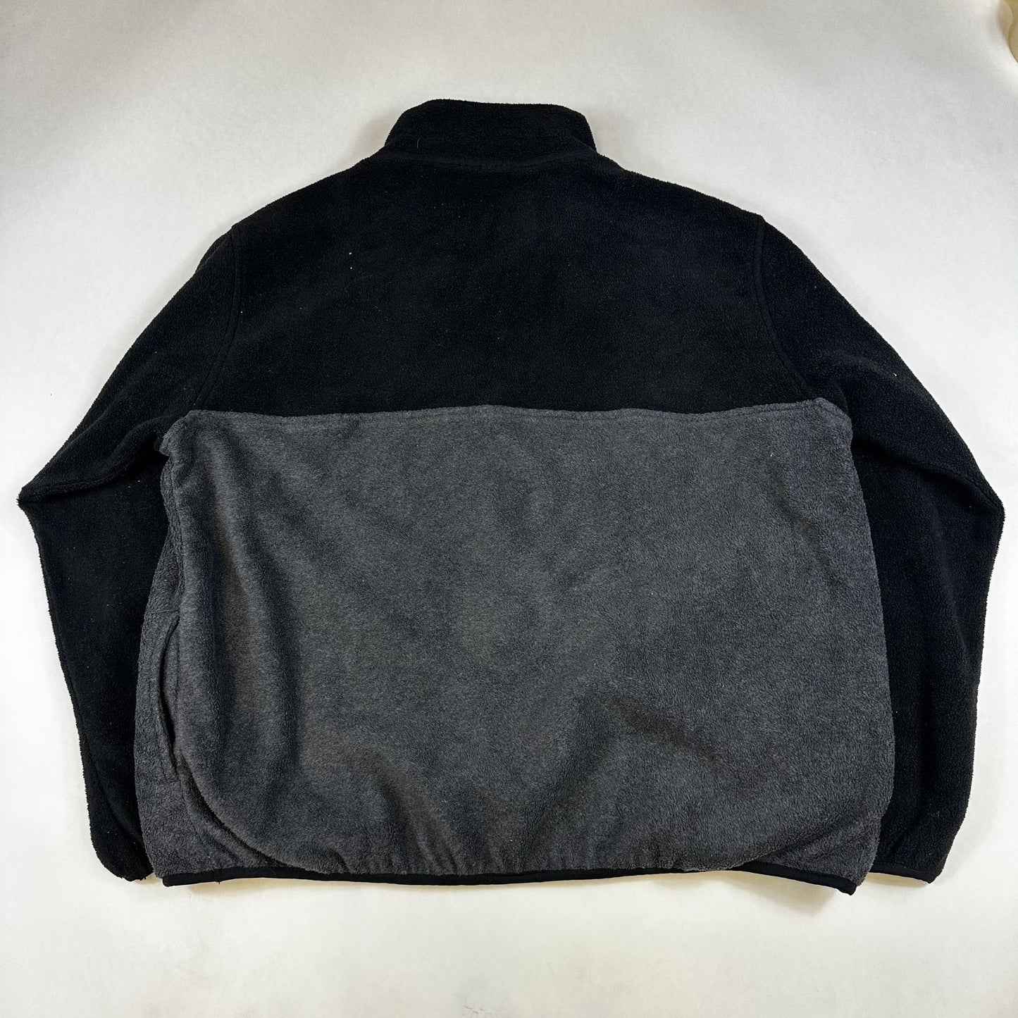 Colorado Avalanche Fleece Pullover Half-Zip Jacket L Black & Gray