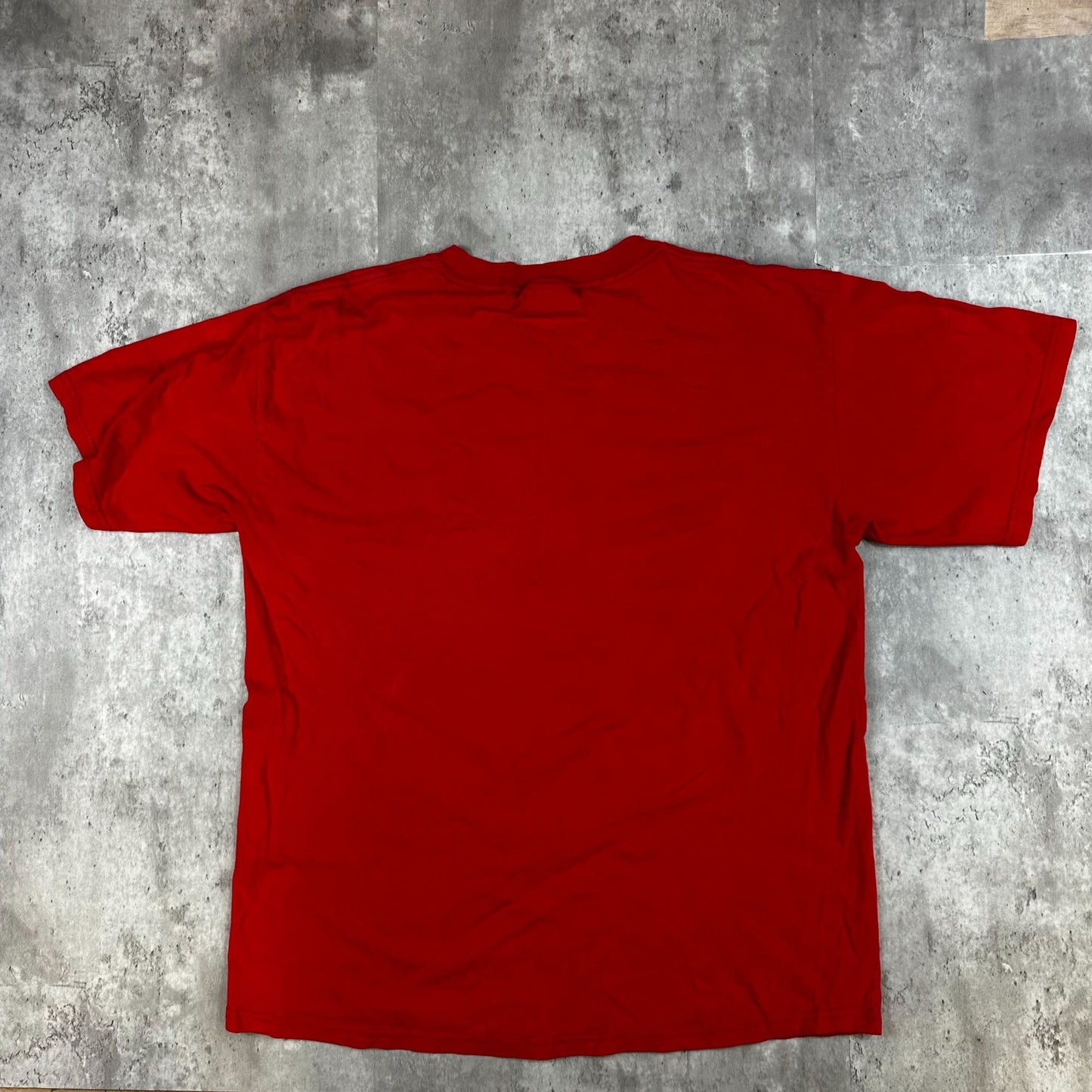 Texas Rangers Red T-Shirt L Gildan Graphic Tee 100% Cotton Crewneck Short Sleeve Mens