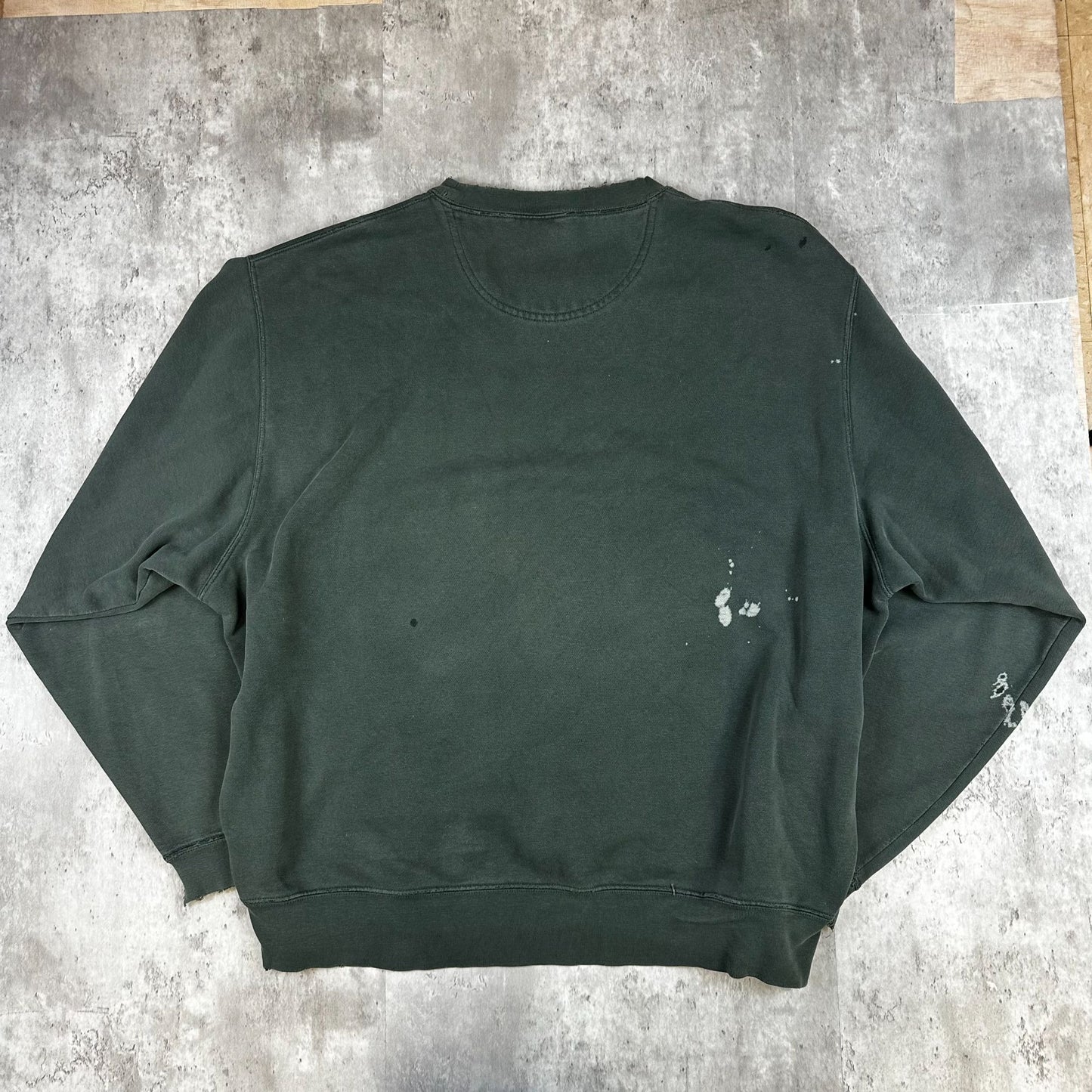 Vintage Green Thrashed and Faded Oregon Nike Crewneck (XL)