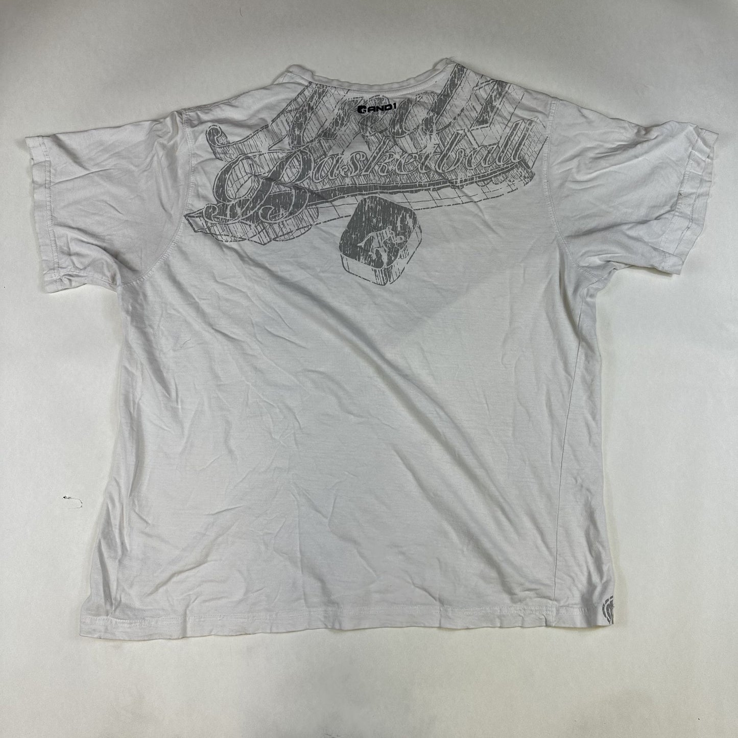 Vintage AND1 Basketball Graphic Tee White