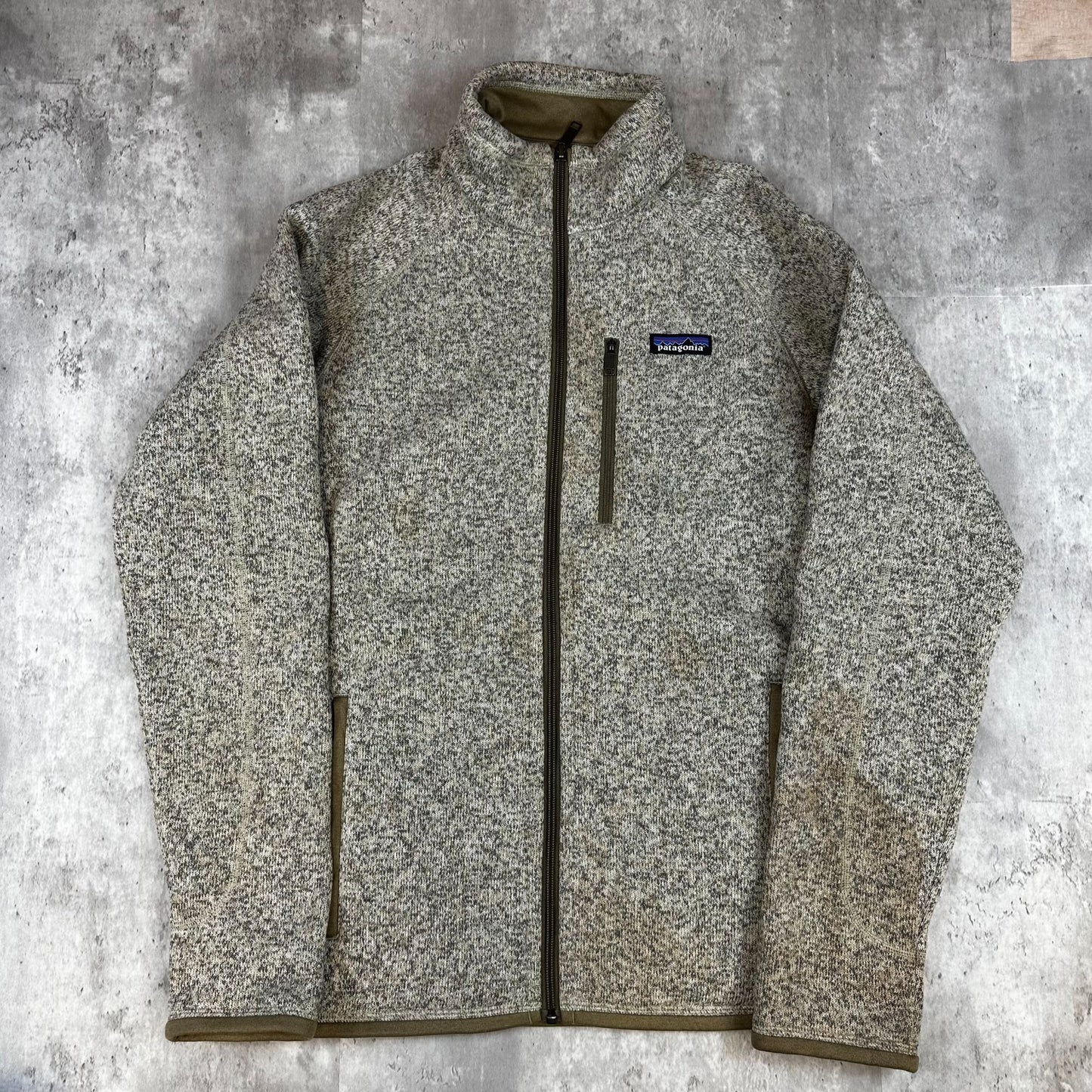 Patagonia Mens Full-Zip Better Sweater Jacket M Gray Wool Blend