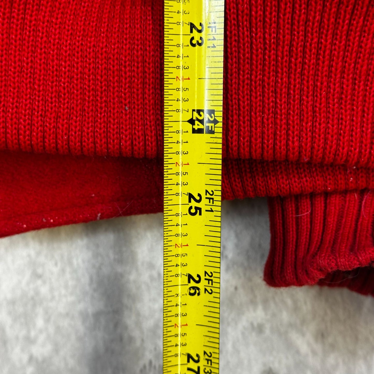 Pendleton Western Wear Red Wool Jacket With Southwestern Stripe Back Design & Full Zip Closure