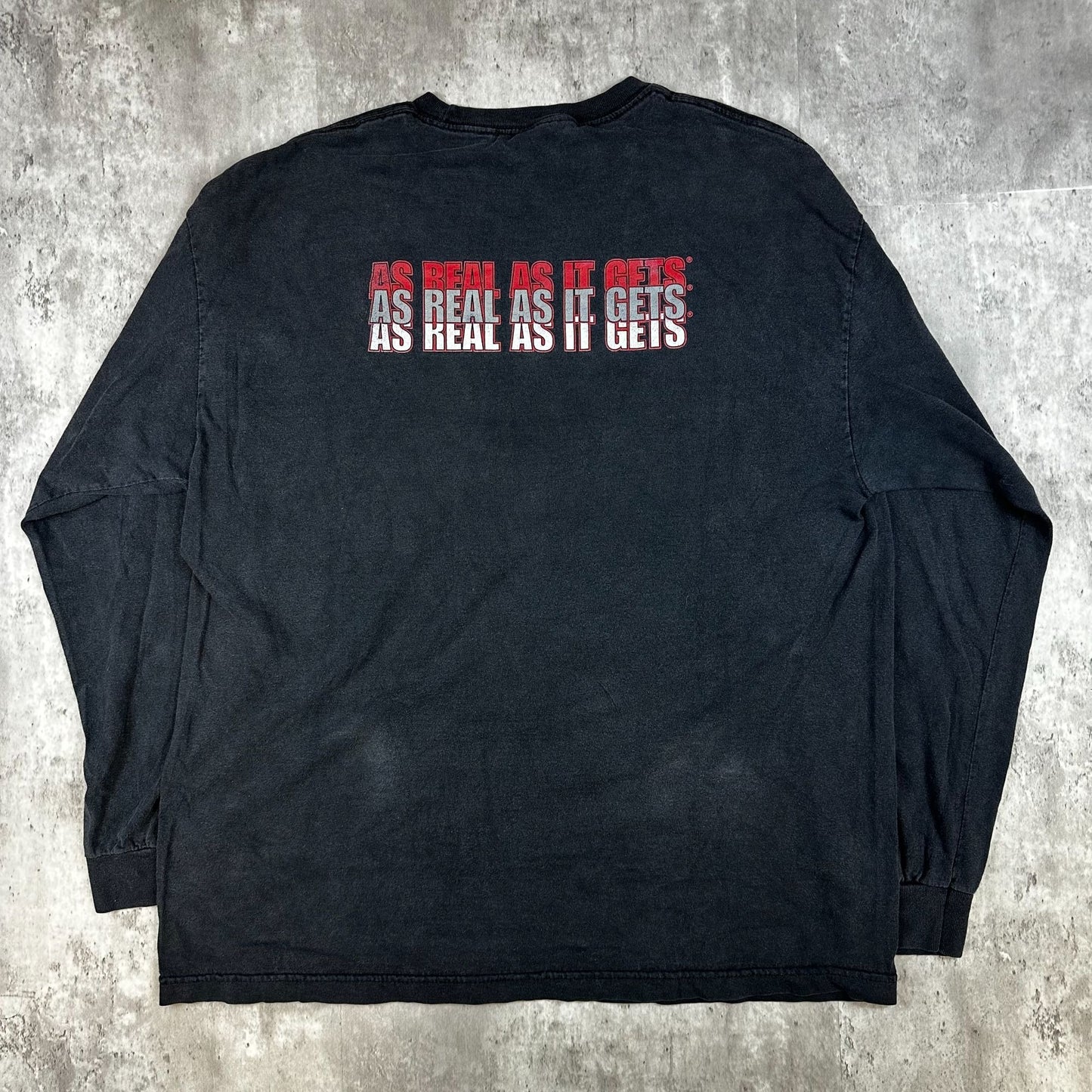 UFC Ultimate Fighting Championship Long-Sleeve Shirt XL Black 100% Cotton Made In USA