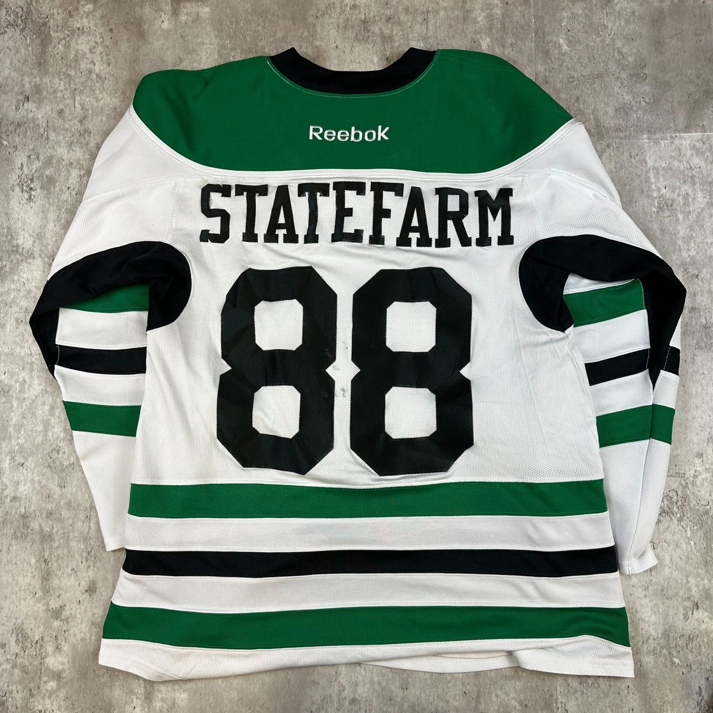Reebok Green & White Daytona Racers StateFarm 88 Hockey Jersey Size M
