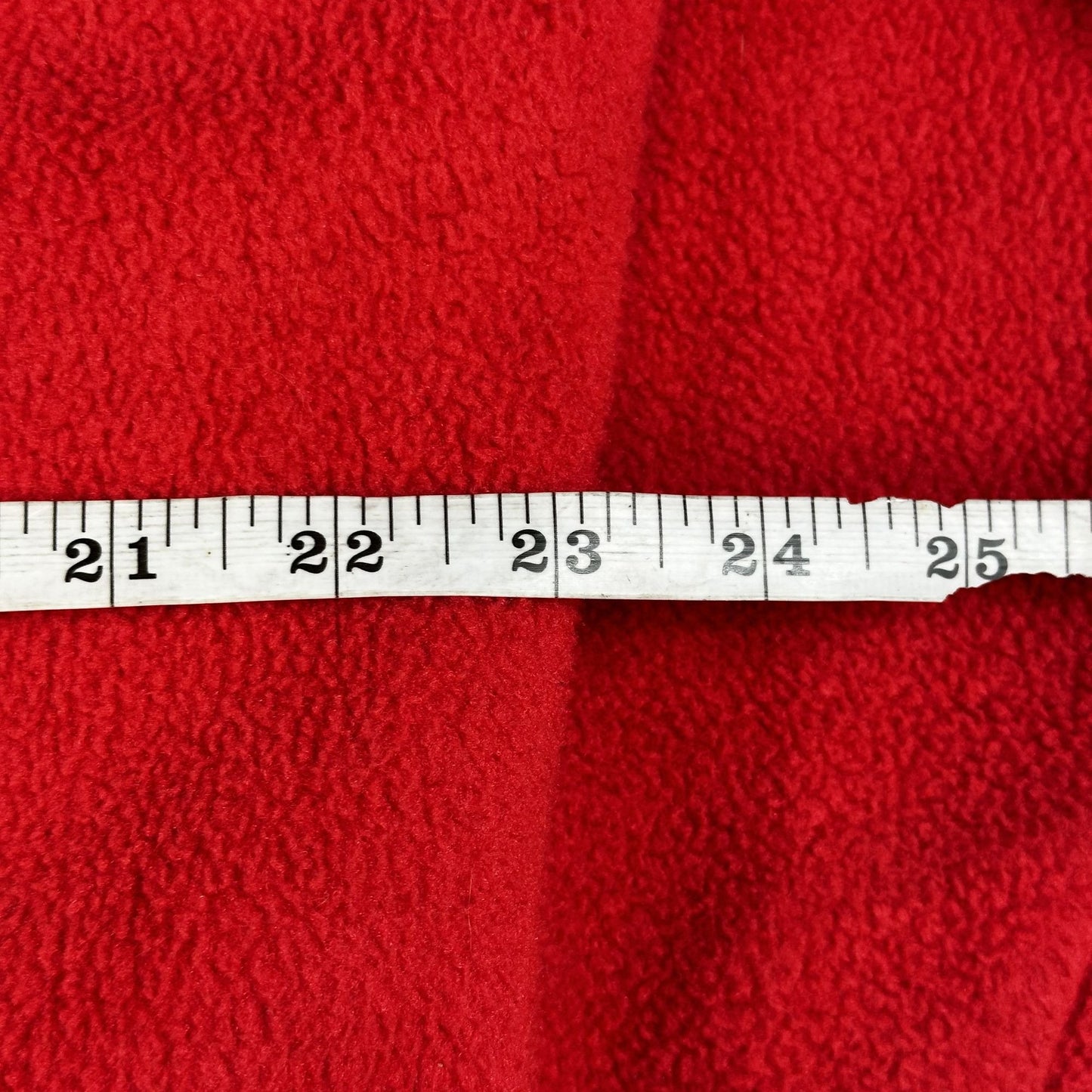 Vintage L.L. Bean Mens Red Fleece Pullover With Blue Trim Large