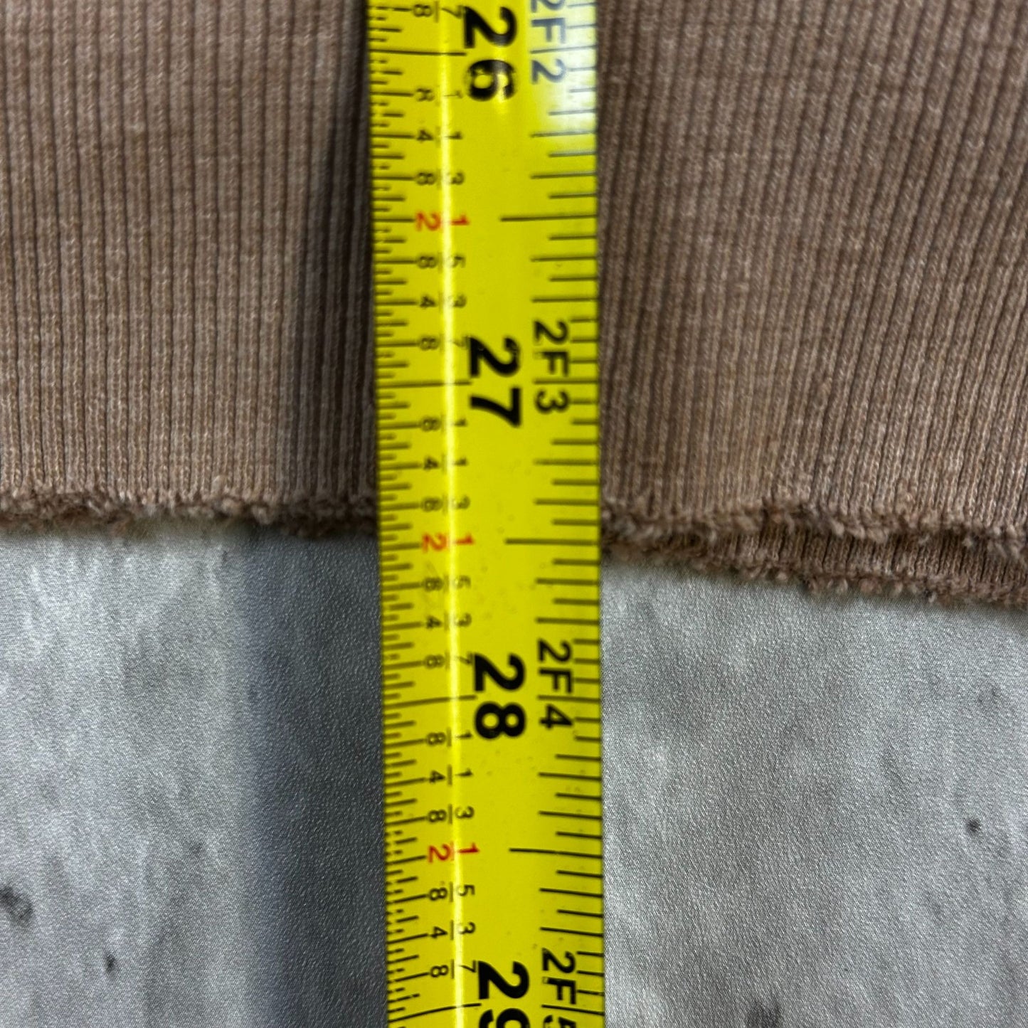Carhartt XL Distressed Brown Hoodie Sweatshirt 75% Cotton 25% Polyester Kangaroo Pocket Casual Wear