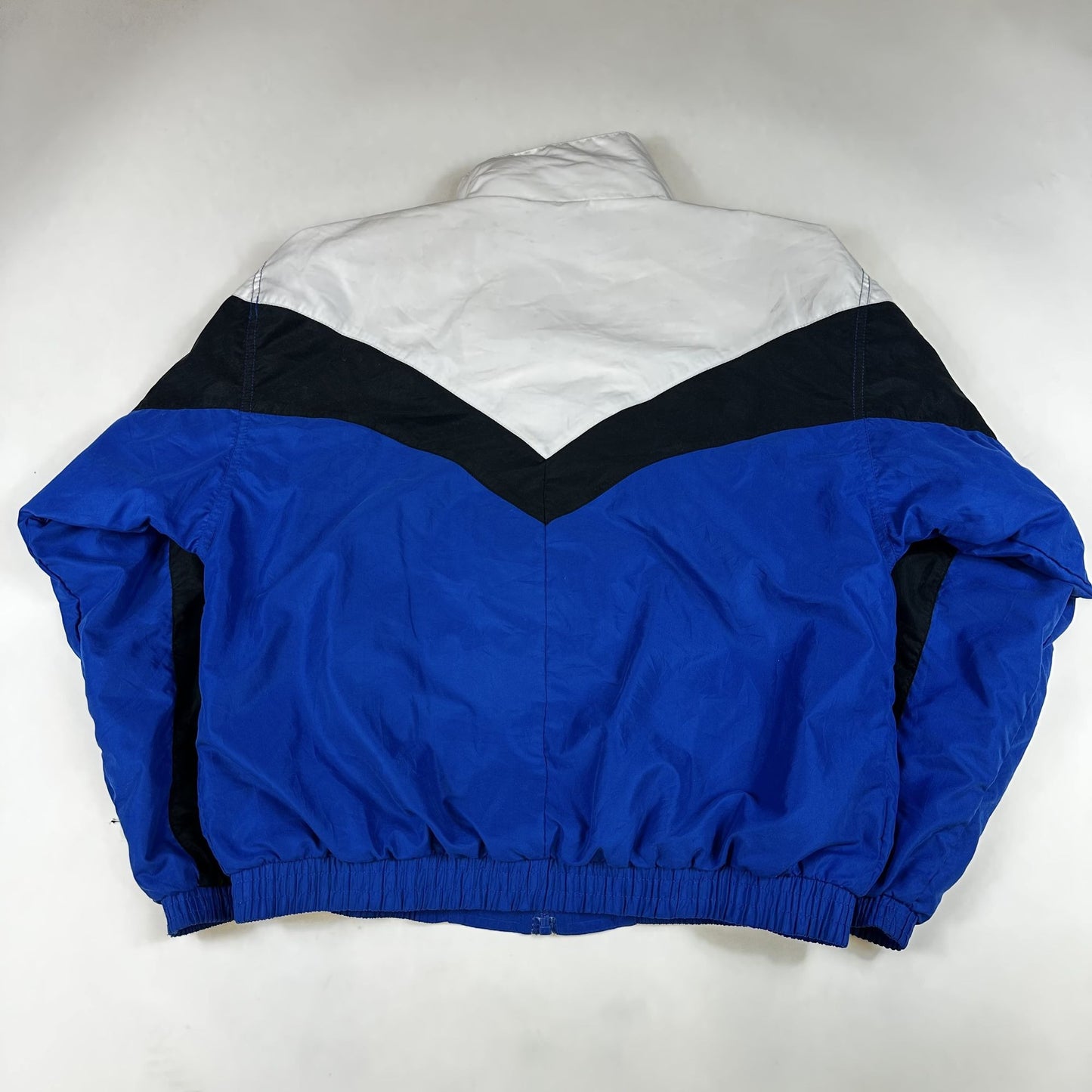 Vintage Reebok Colorblock Windbreaker Jacket S Blue/Black/White Polyester Blend