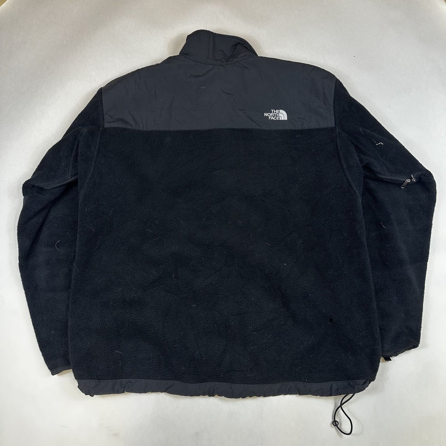 The North Face Mens Black & Gray Full-Zip Fleece Jacket XL