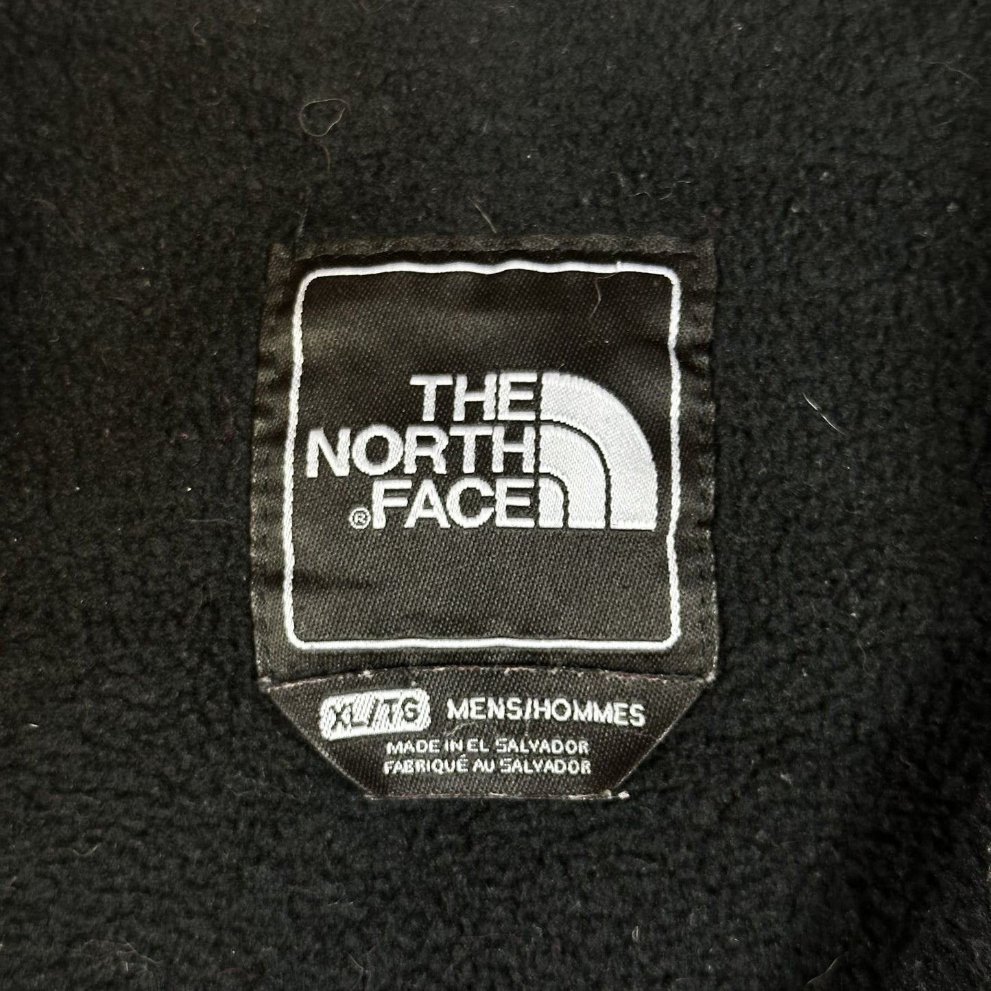 The North Face Mens Black & Gray Full-Zip Fleece Jacket XL
