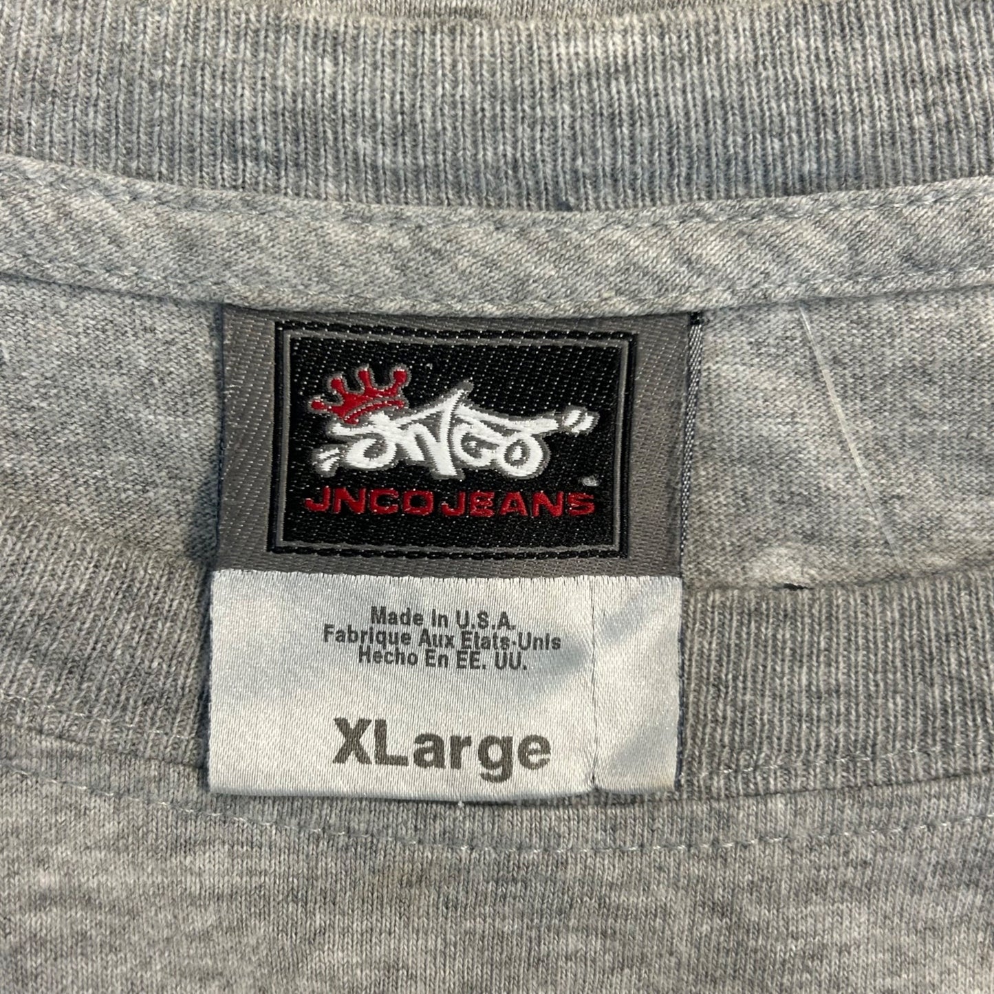 Vintage Jnco Jeans Grey T Shirt XL
