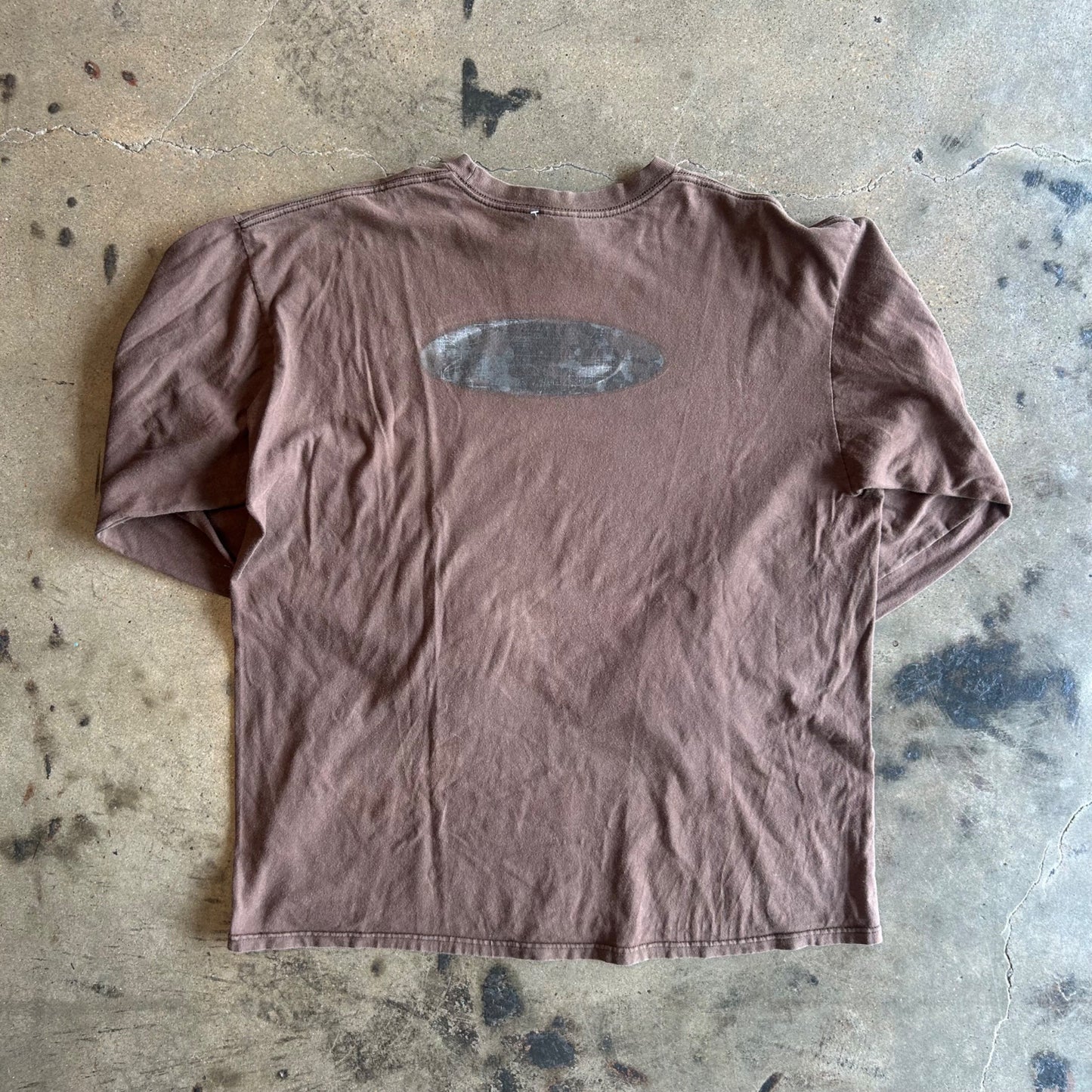 Vintage Oakley Brown Long Sleeve T Shirt 2xl