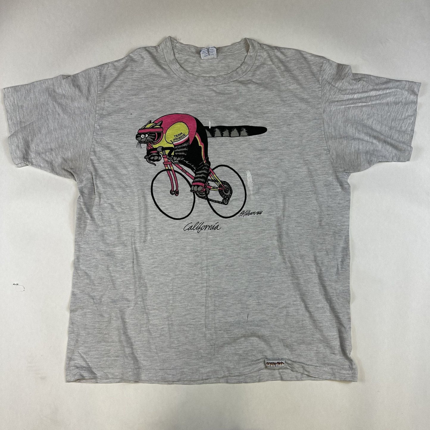 Vintage California Cat Gag Tee (L)