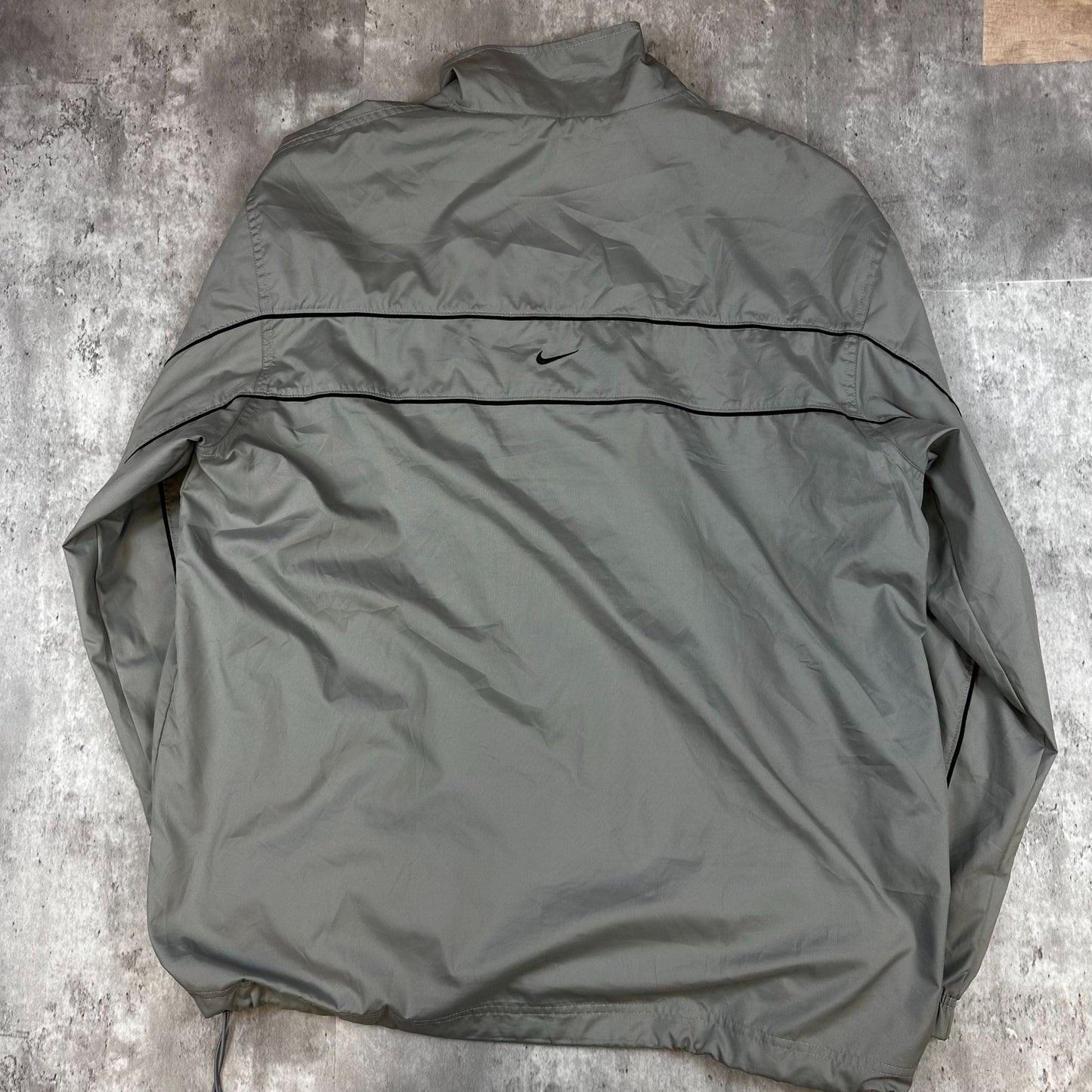 Nike Gray Lightweight Full-Zip Windbreaker Jacket XL
