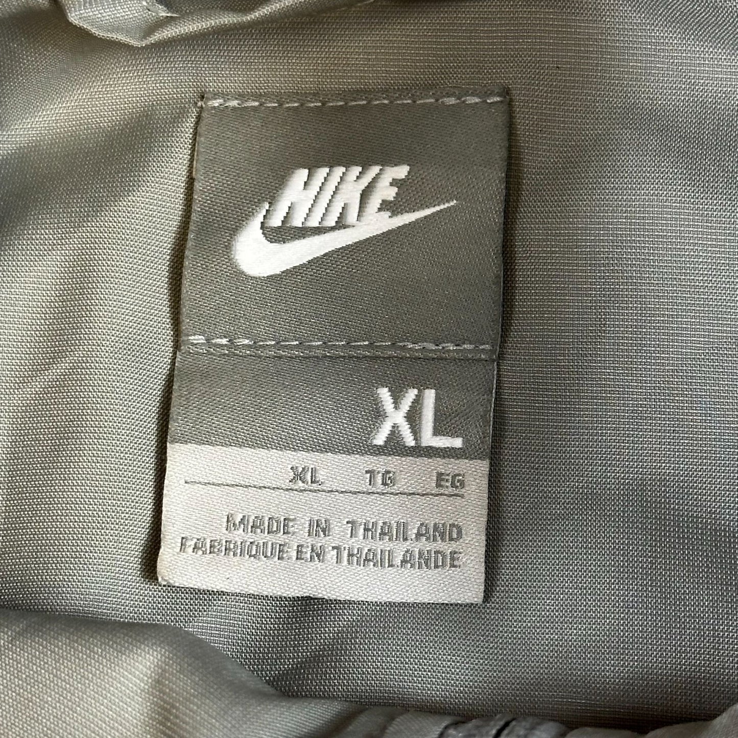 Nike Gray Lightweight Full-Zip Windbreaker Jacket XL