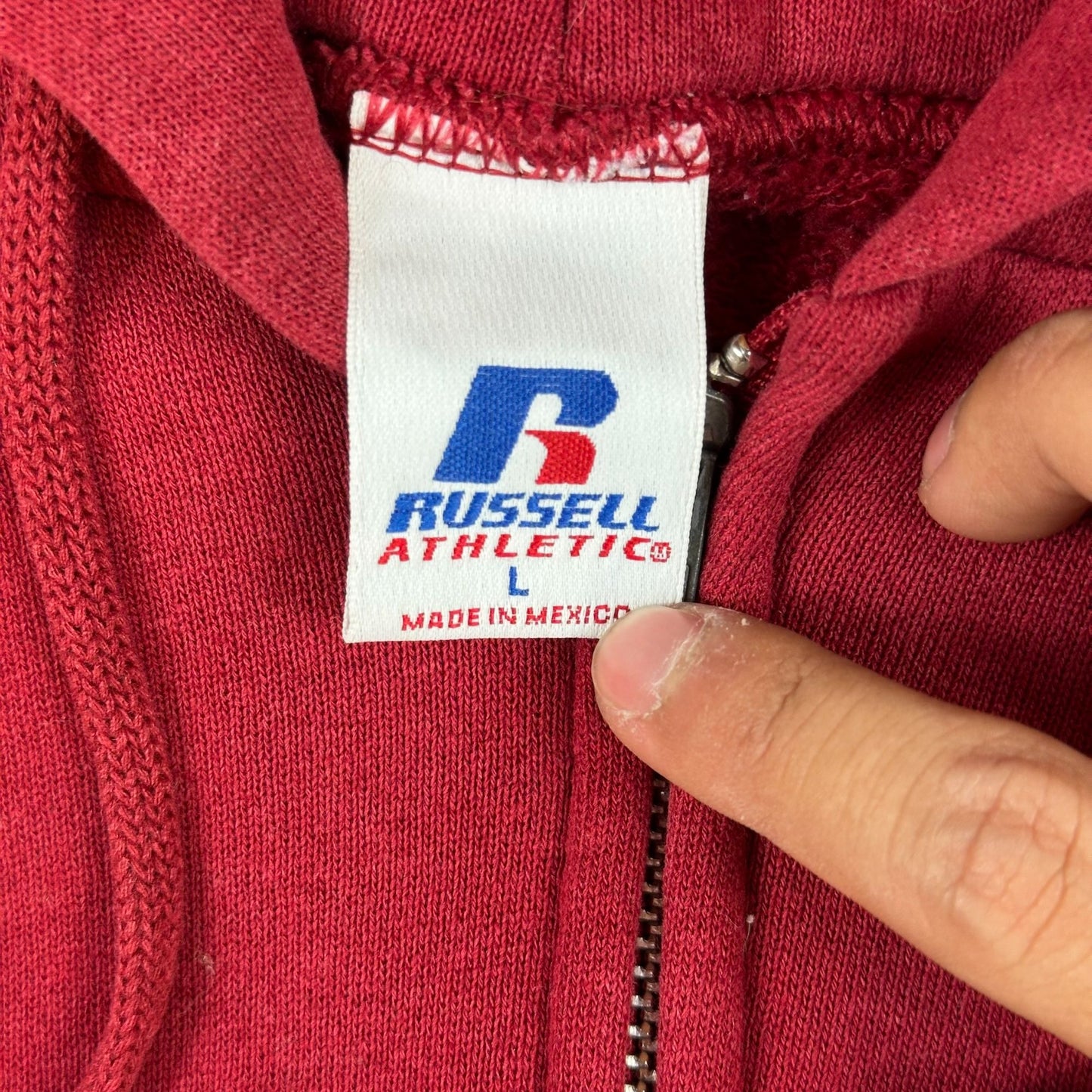 Vintage Russell Athletic Zip-Up Hoodie (L)