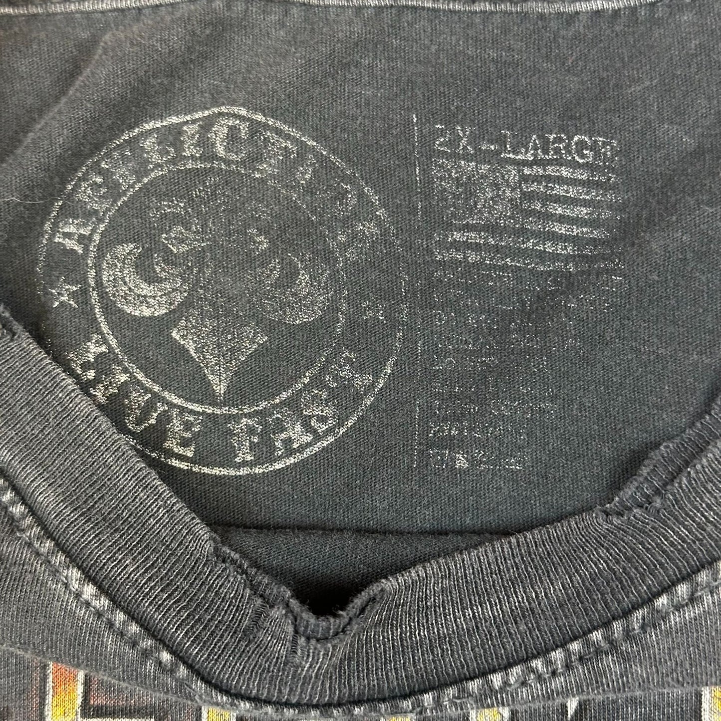 Washed Black Vintage Affliction Tee (XXL)