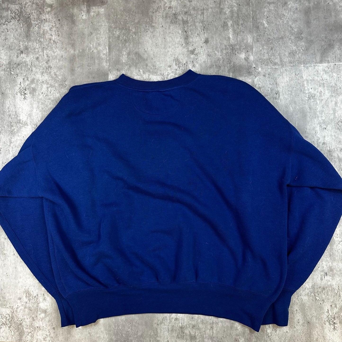 Vintage Blue Devils Sweatshirt XL Midwest Embroidery 50/50 Cotton Polyester Crewneck Made In China