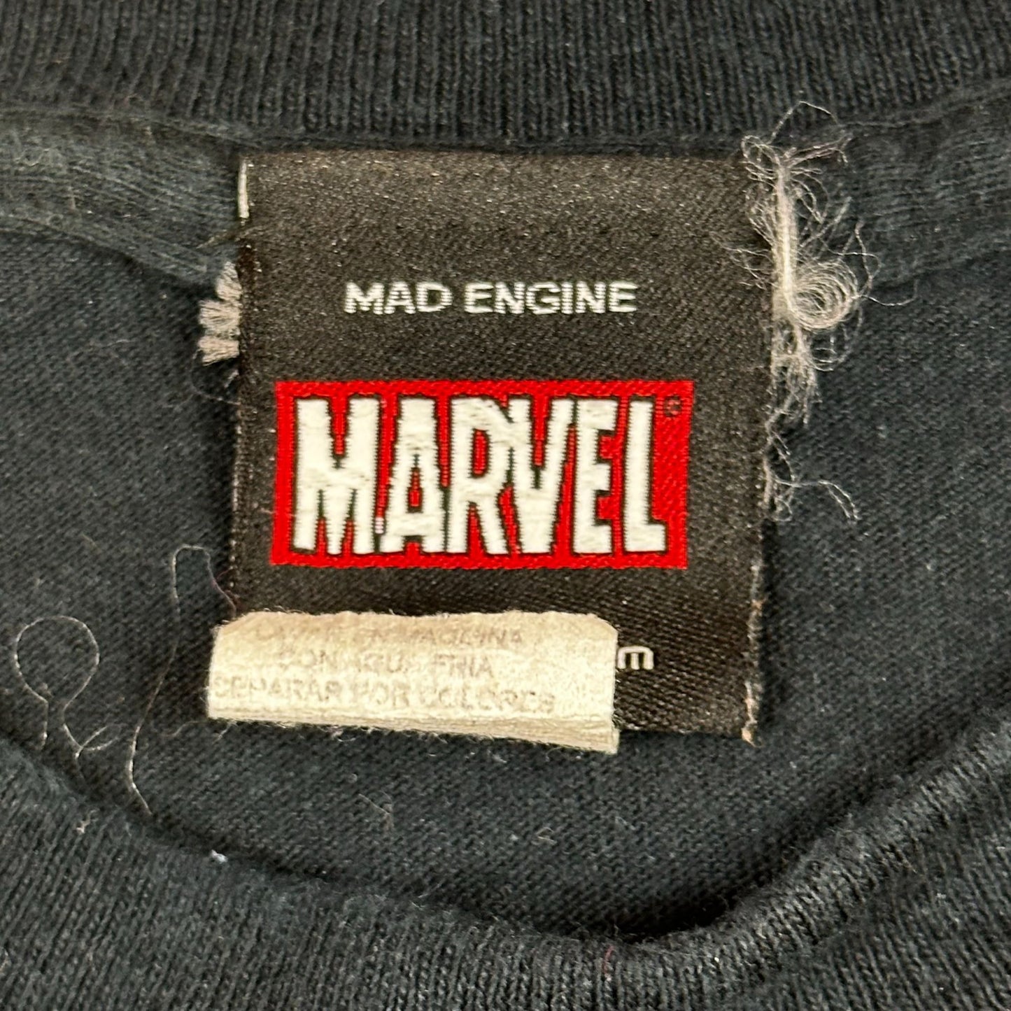 Marvel Black Graphic T-Shirt Featuring Avengers Characters By Mad Engine