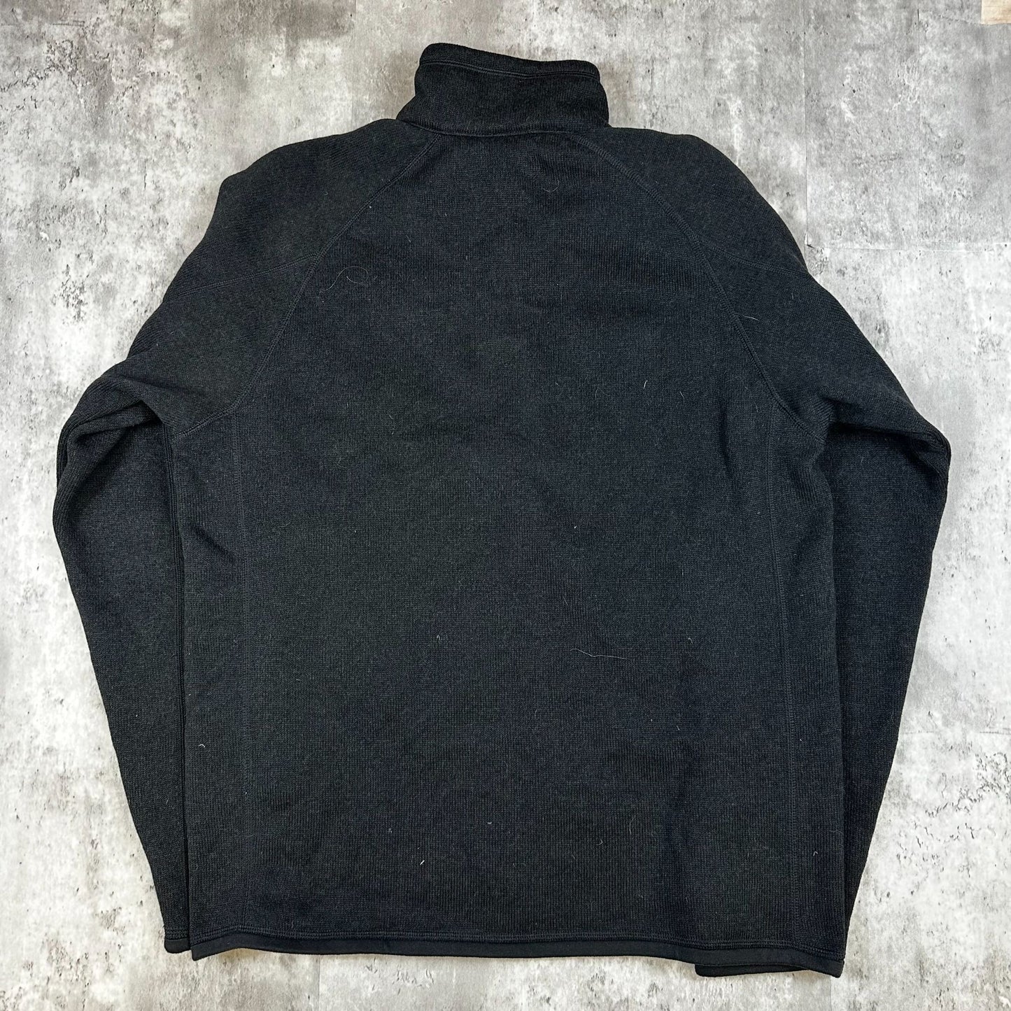 Patagonia Mens Black Quarter-Zip Fleece Pullover Size M