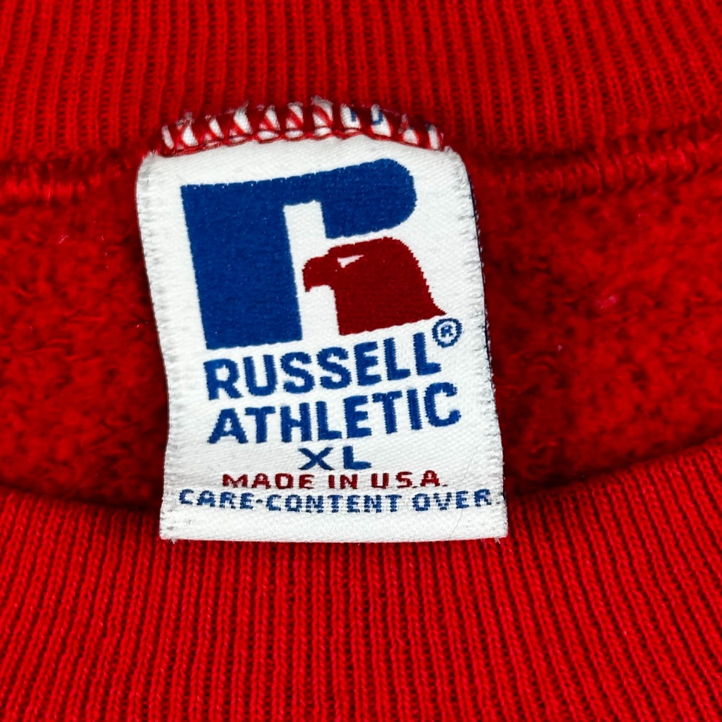 Vintage Russell Athletic San Francisco Forty Niners Red Sweatshirt XL Made In USA