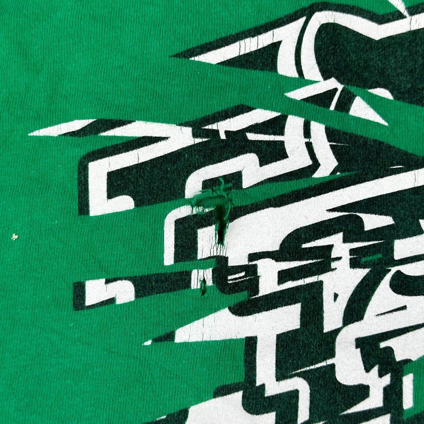 Fox Racing Green Graphic Tee X-Large Cotton Blend Crewneck Casual Shirt