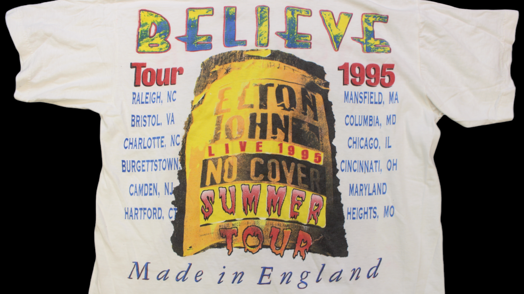 1995 Elton John Tour shirt