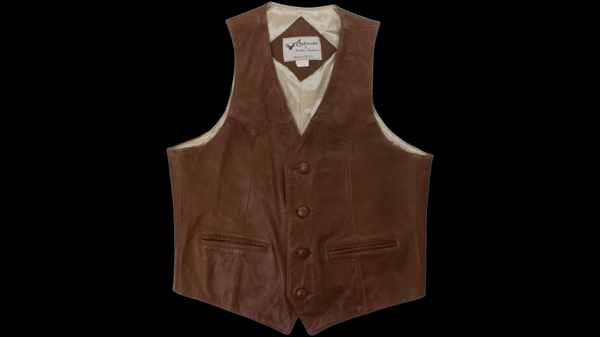 90's Continental Leather Fashion vest