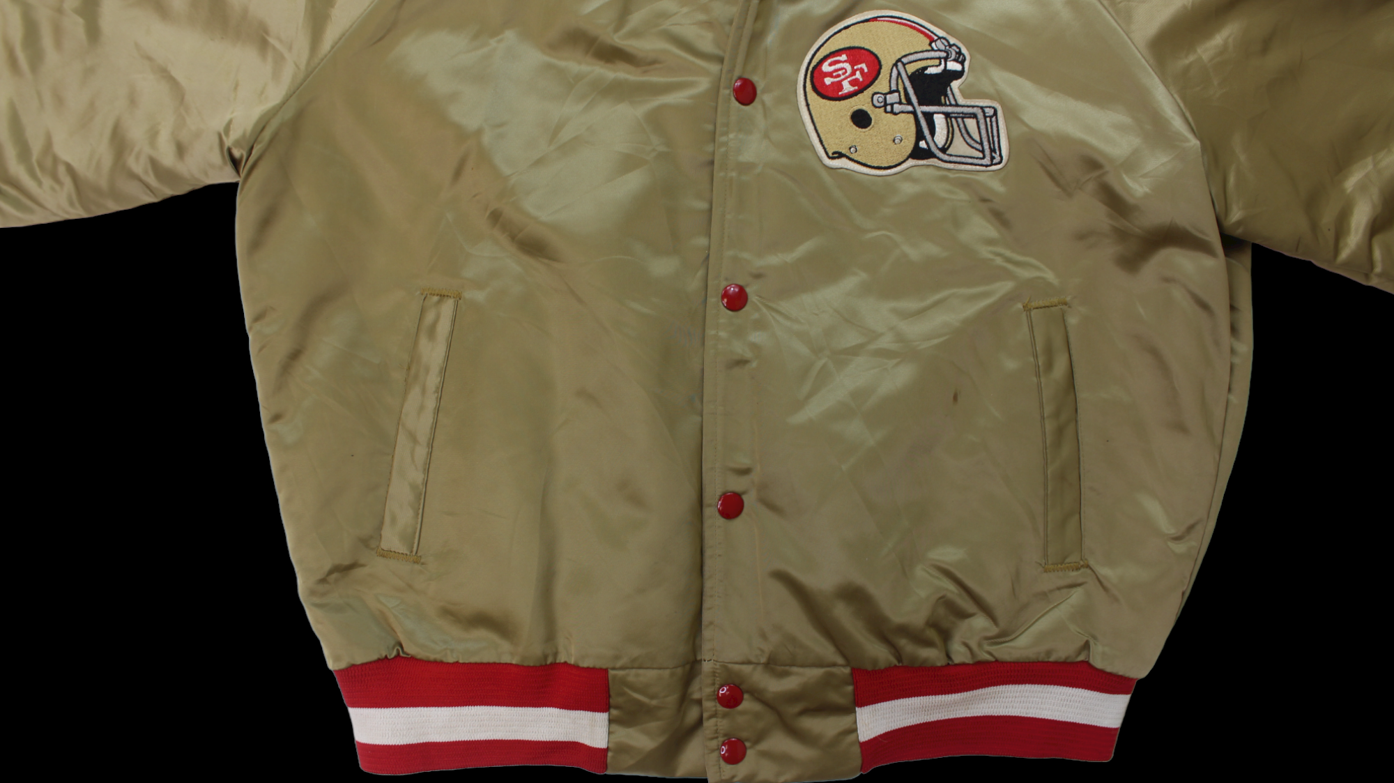 90's San Francisco 49ERS Chalk Line Satin Bomber jacket