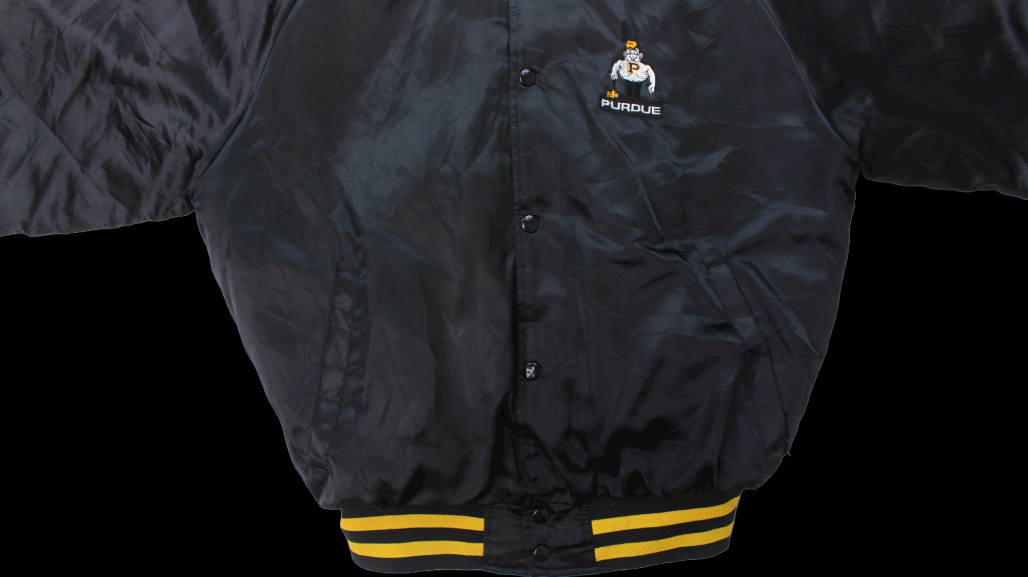 90's Purdue Satin Bomber jacket