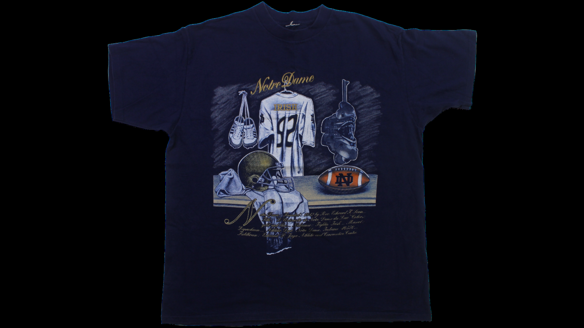 90's Notre Dame shirt