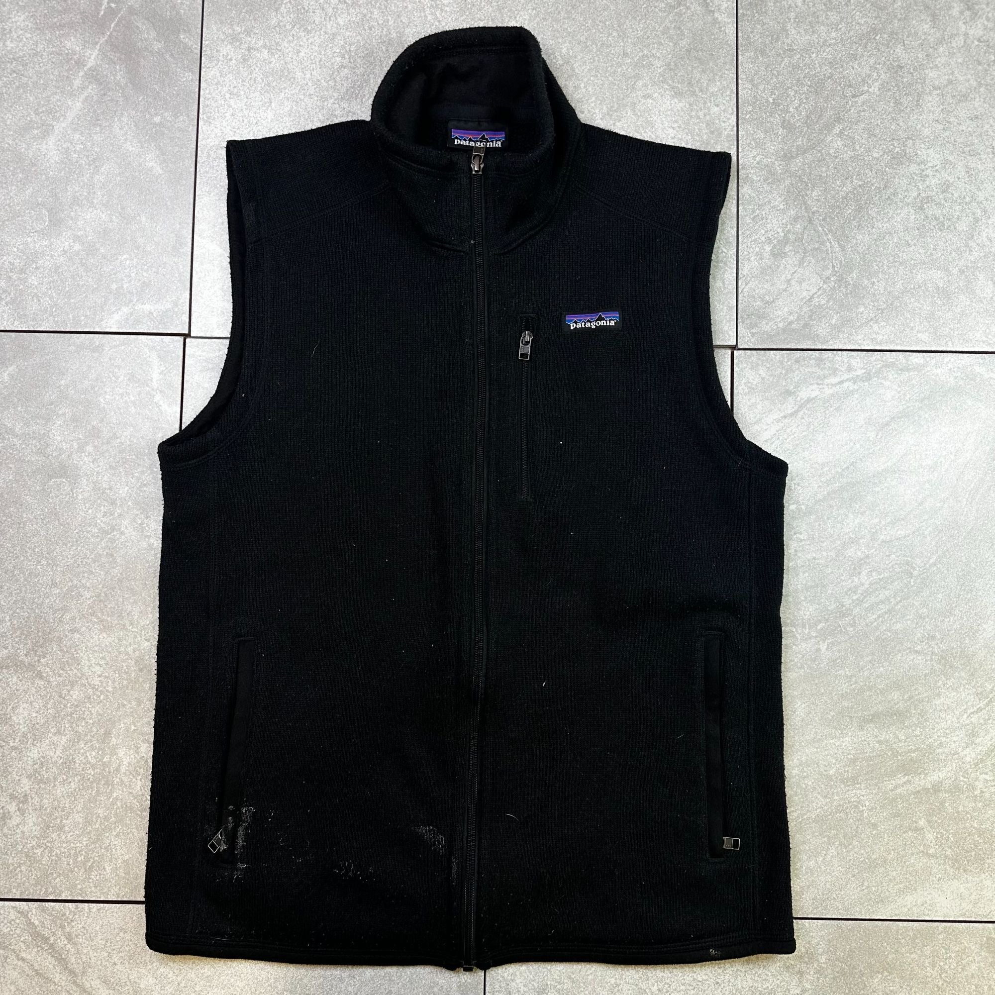 Patagonia Black M Synchilla Fleece Vest With Zip Pockets