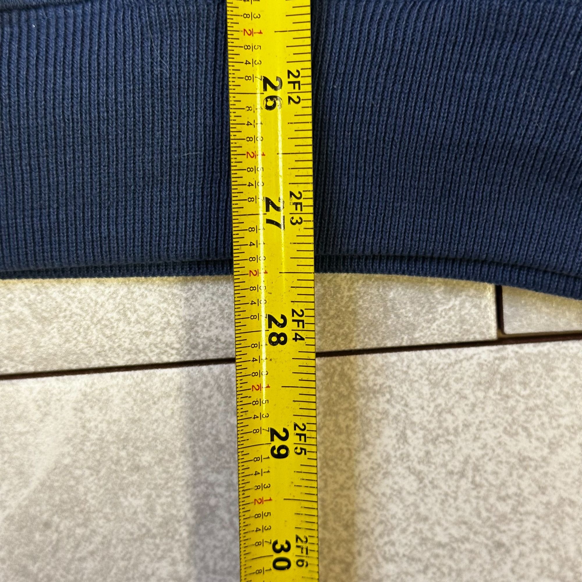 Vintage Starter Georgetown Hoyas Sweatshirt L Navy Blue Crewneck Cotton/Poly Blend