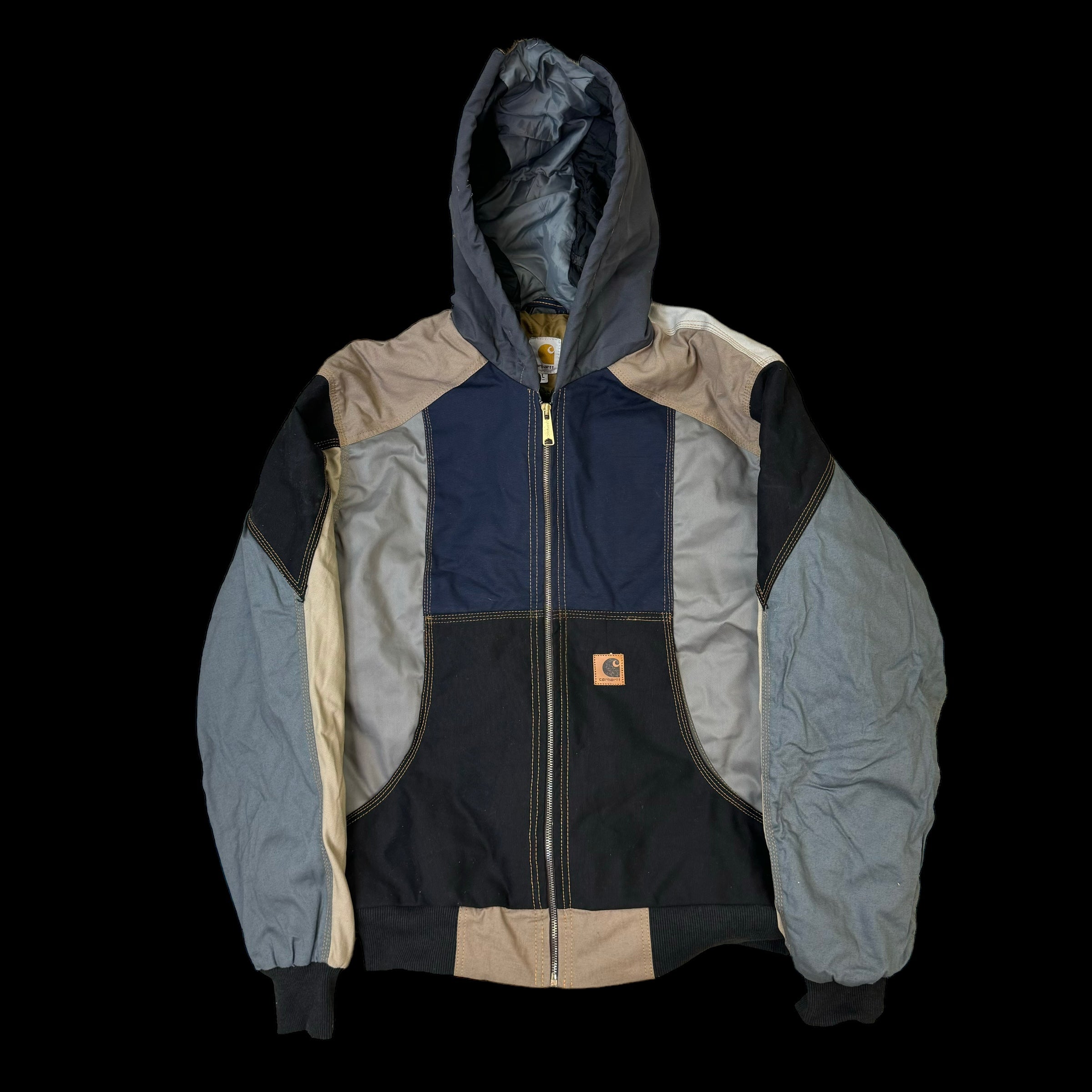Carhartt Reworked Zip-Up Hooded Work Jacket