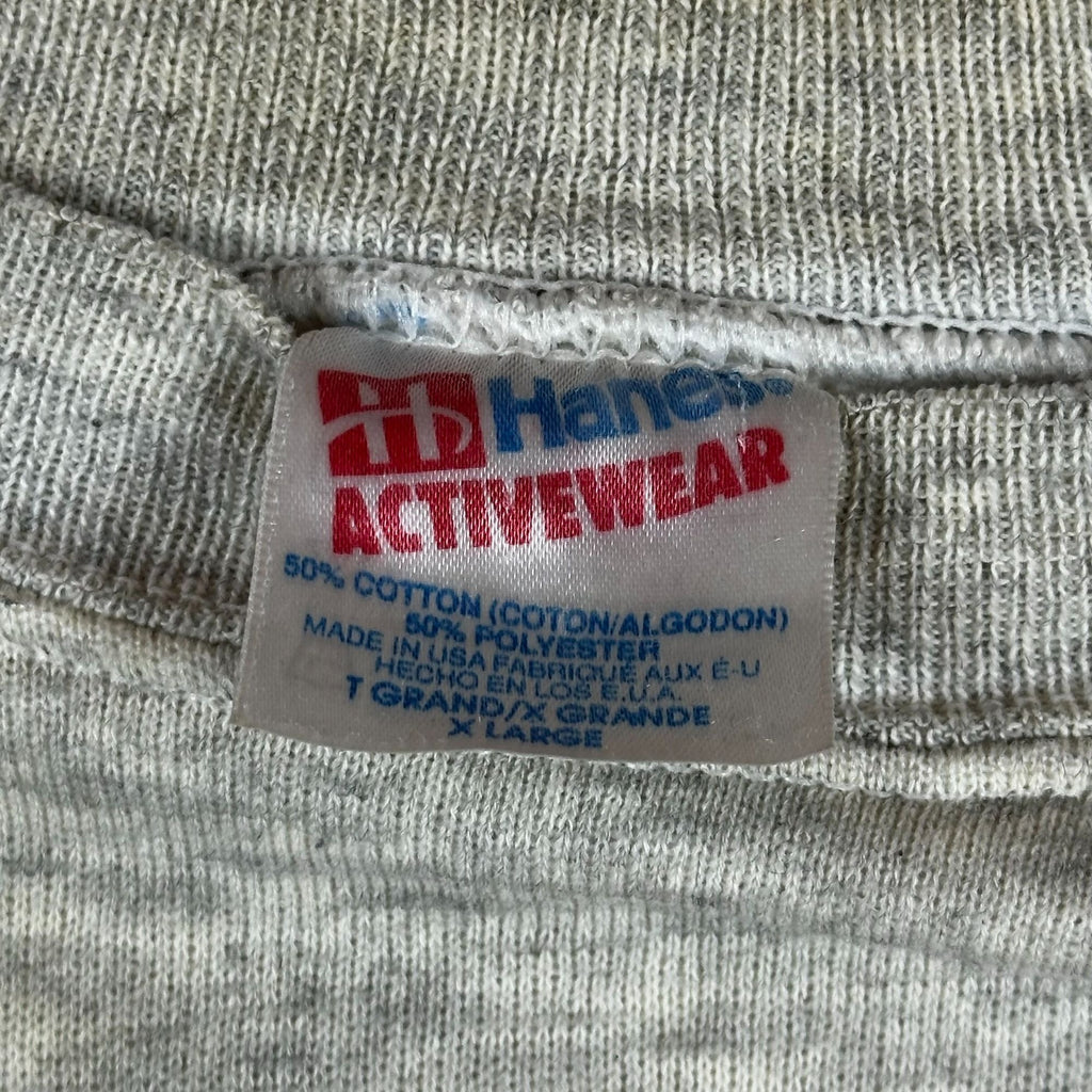 Vintage Hanes Activewear Oklahoma Sooners Sweatshirt Gray Crewneck 50/50 Cotton Polyester XL