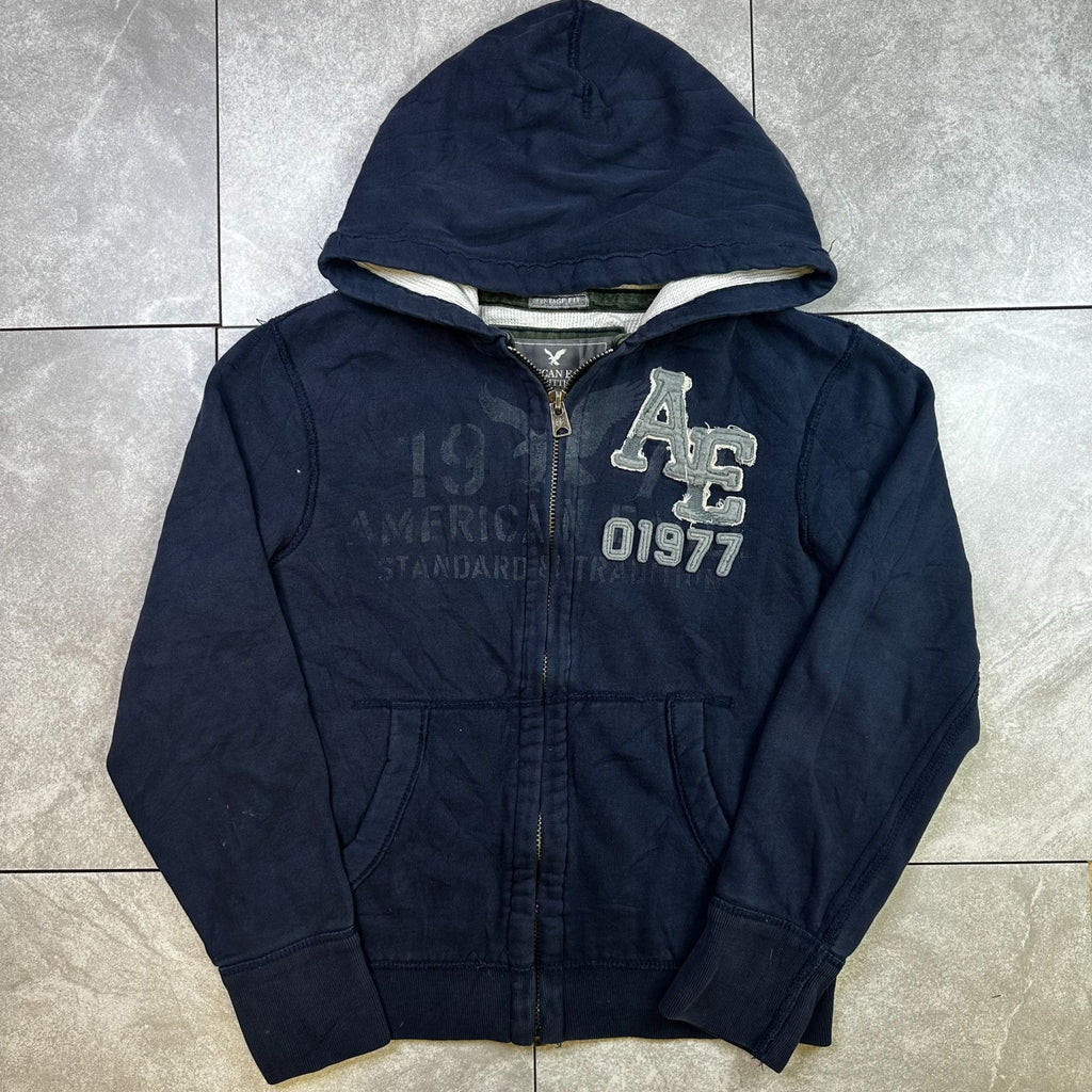 American Eagle Outfitters Mens Navy Full-Zip Hoodie M