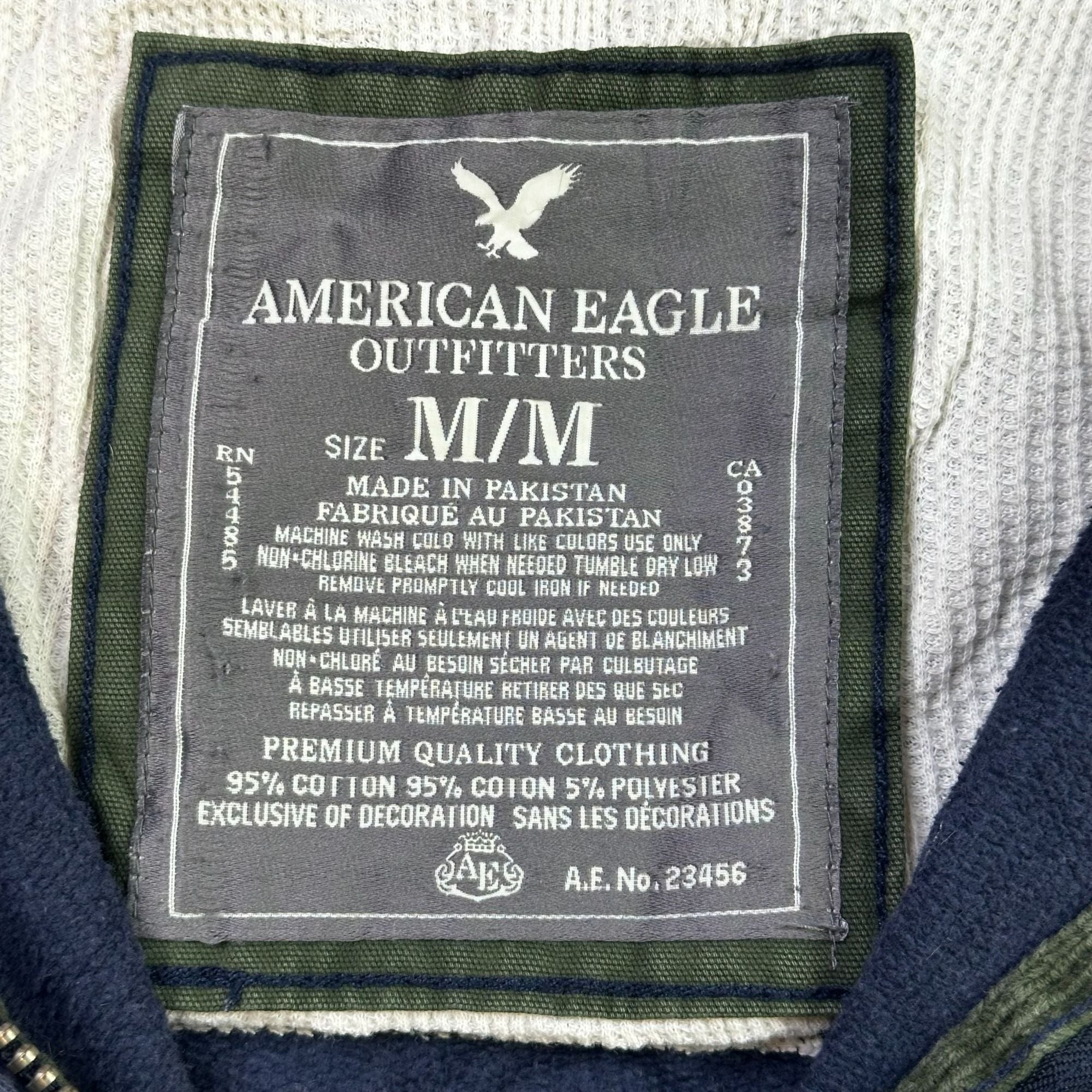 American Eagle Outfitters Mens Navy Full-Zip Hoodie M