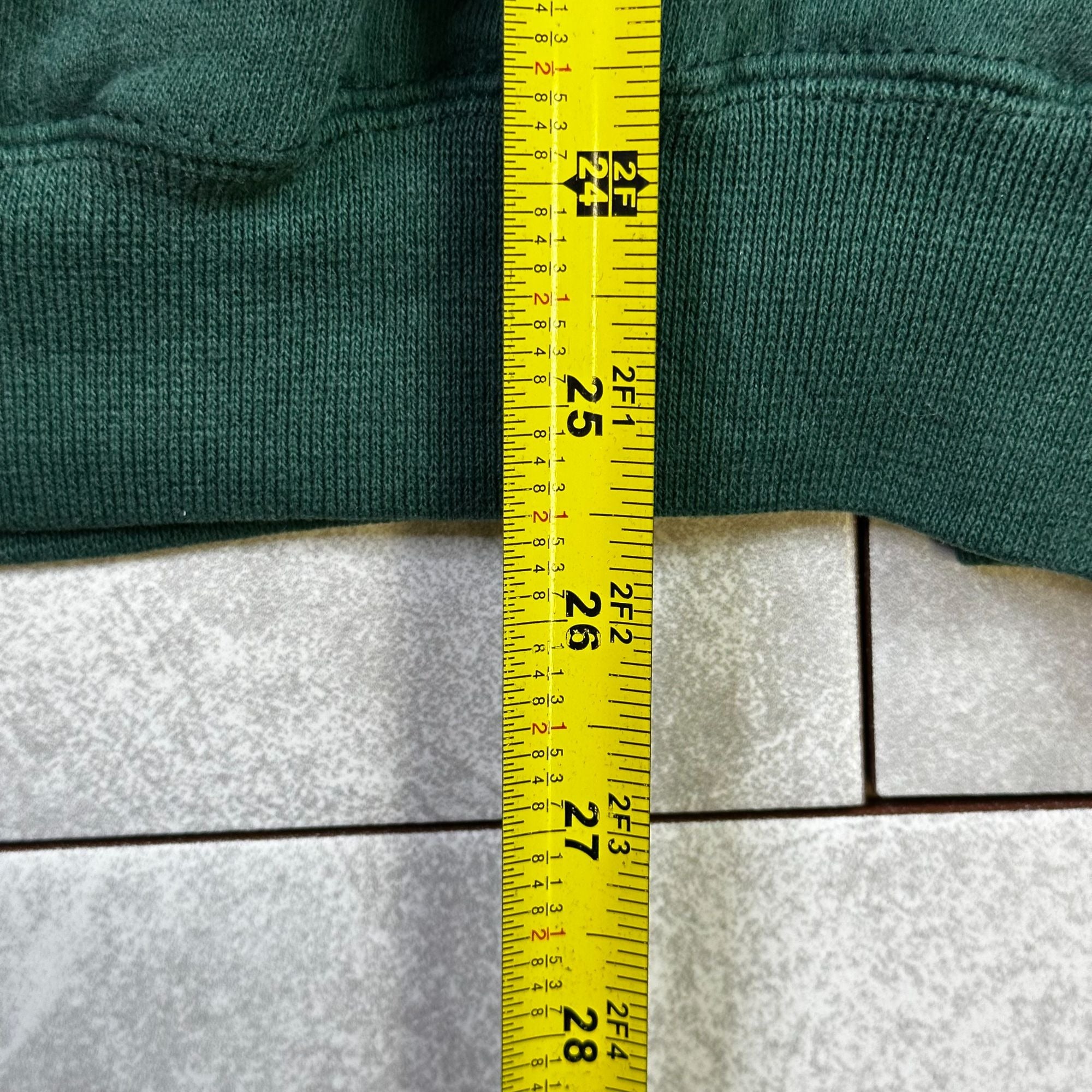 Vintage Notre Dame University XL Crewneck Sweatshirt Green Made In USA By JM Sports