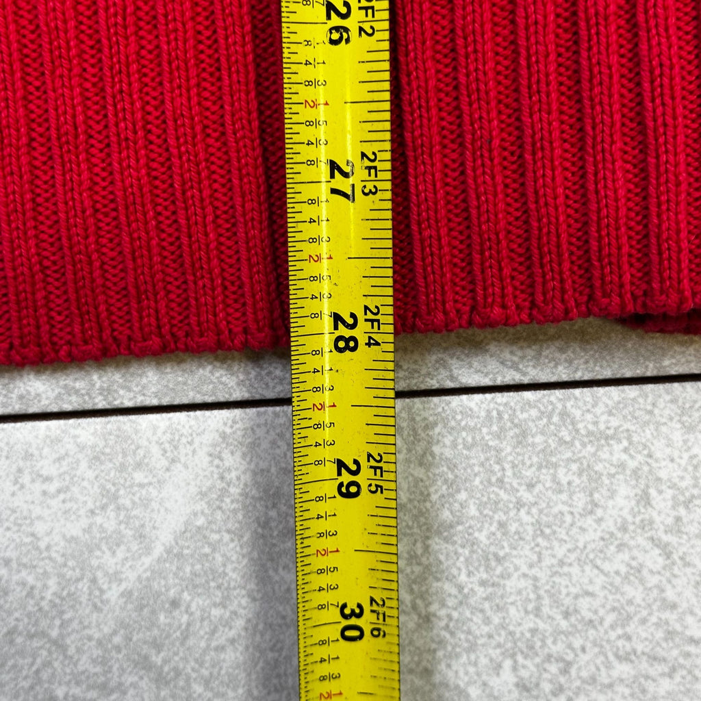 U.S. Polo Assn. Red Crewneck Sweater XL Mens 100% Cotton Embroidered Flag Logo