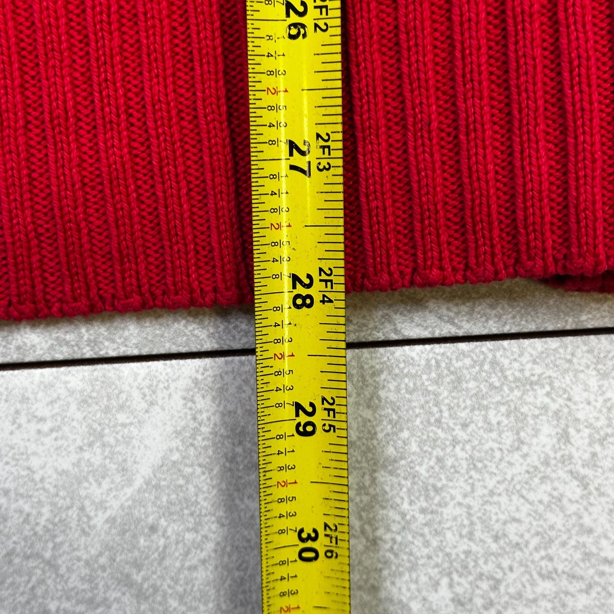 U.S. Polo Assn. Red Crewneck Sweater XL Mens 100% Cotton Embroidered Flag Logo