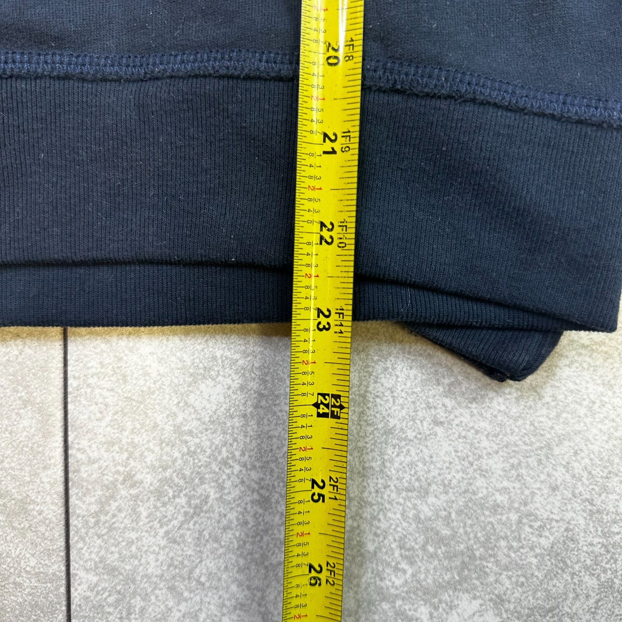 Hollister Navy Full-Zip Hoodie Jacket With Hood "Surf Comp." Logo M