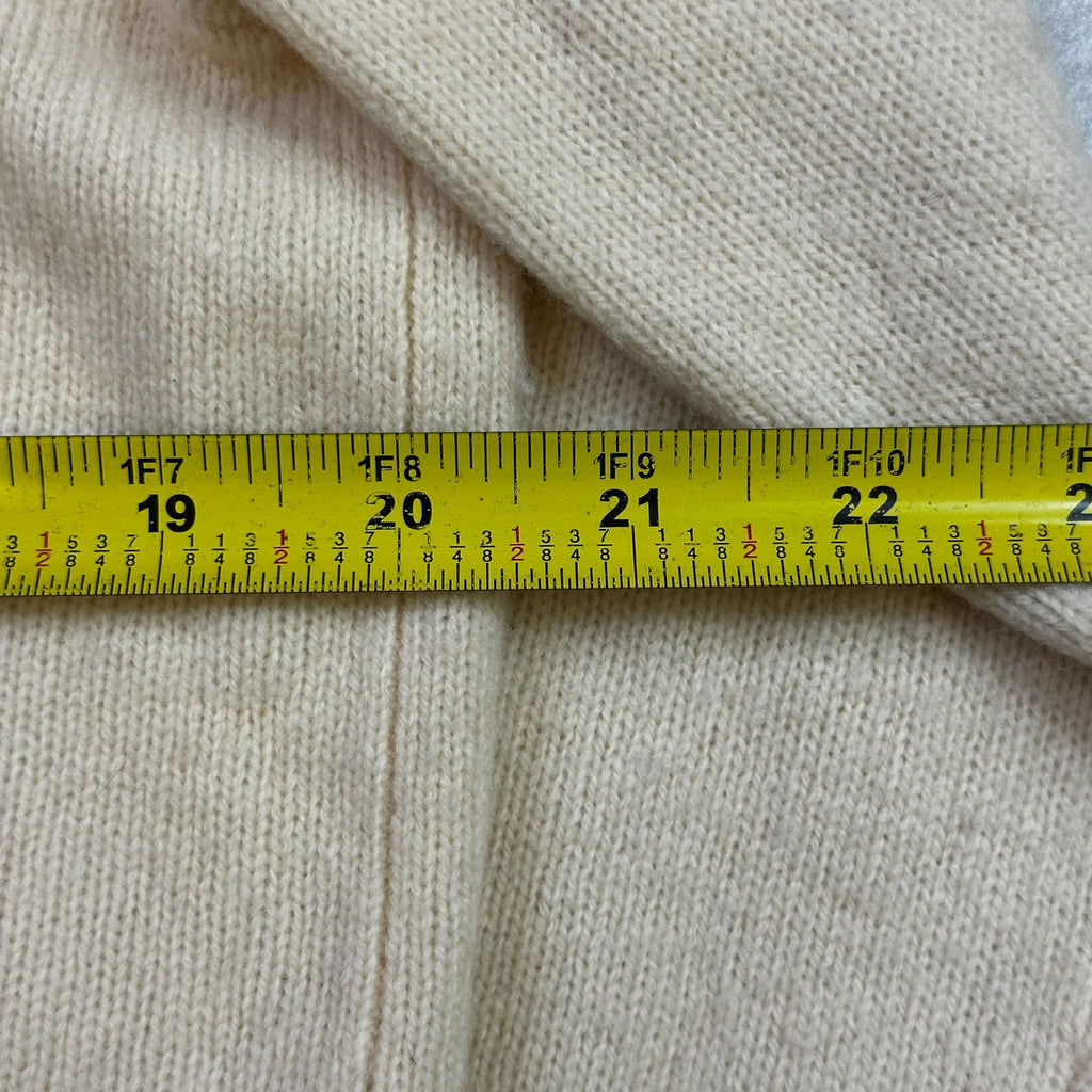 Polo By Ralph Lauren Beige Lambswool V-Neck Sweater M